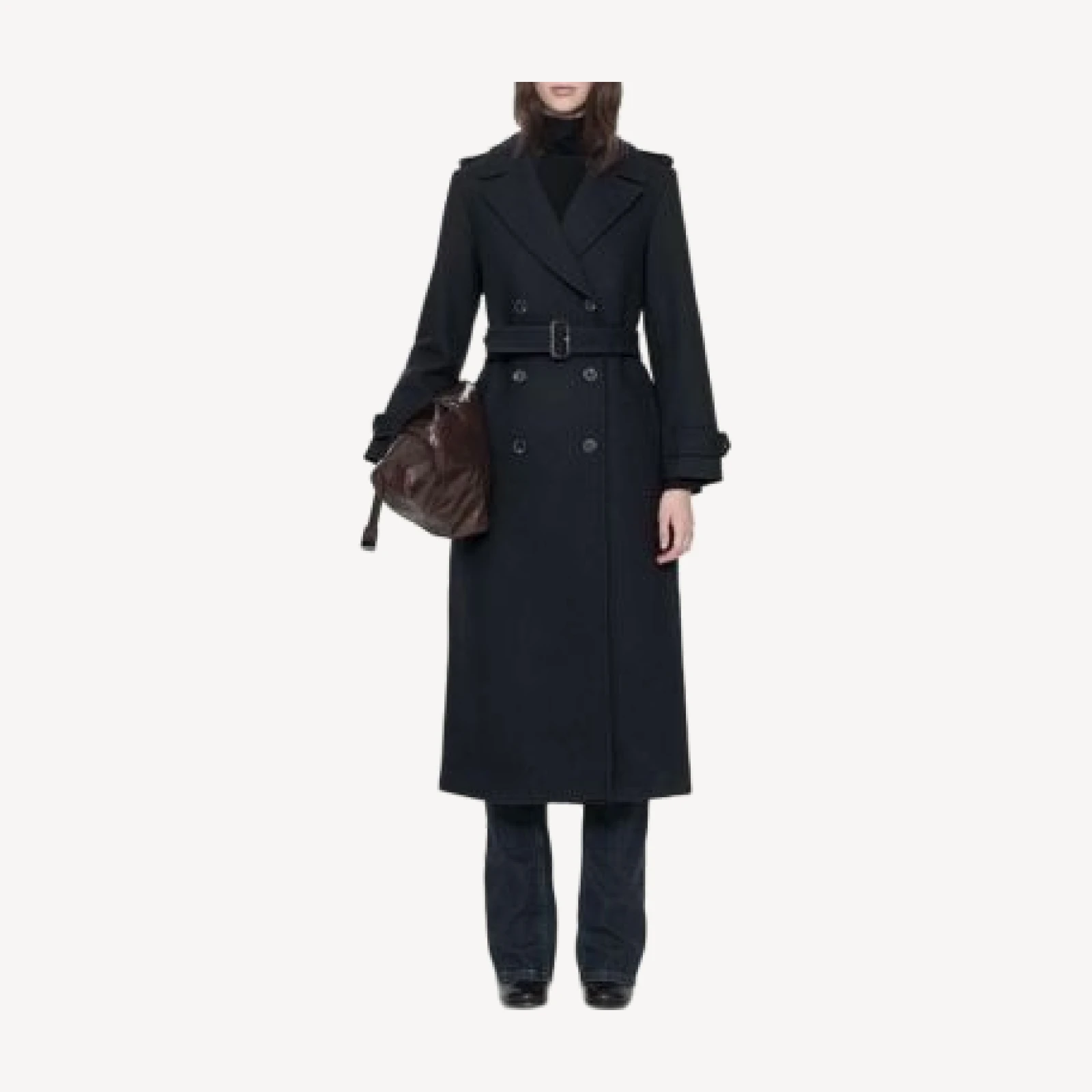 Allsaints Brescia Wool & Cotton Trench Coat