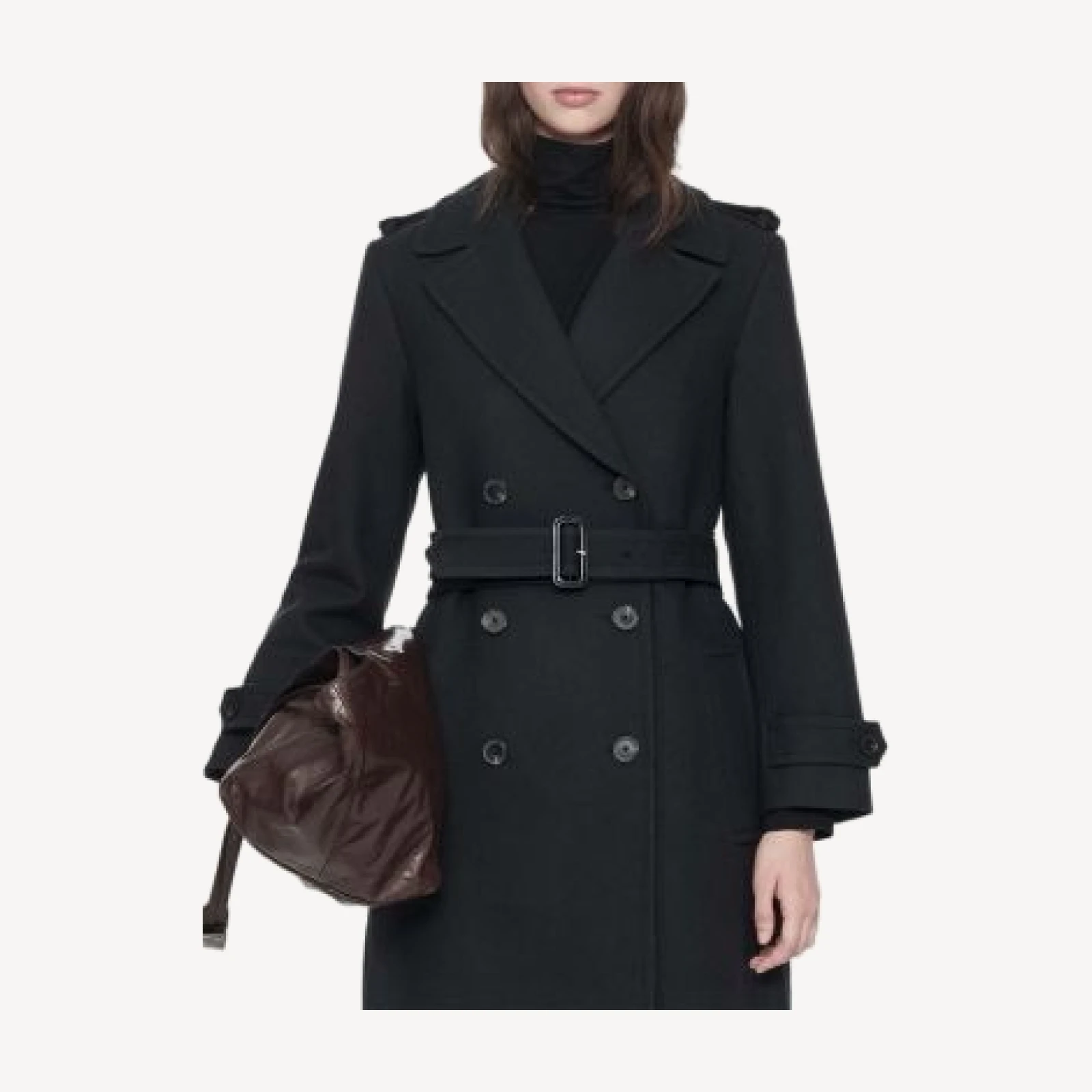 Allsaints Brescia Wool & Cotton Trench Coat