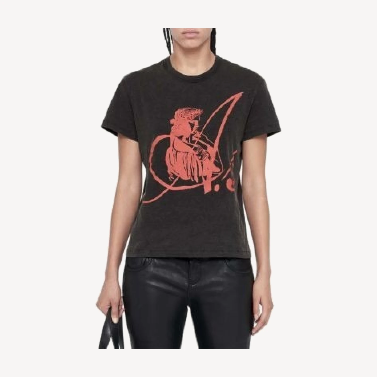 Allsaints Statue Addi Cotton Blend Graphic Tee
