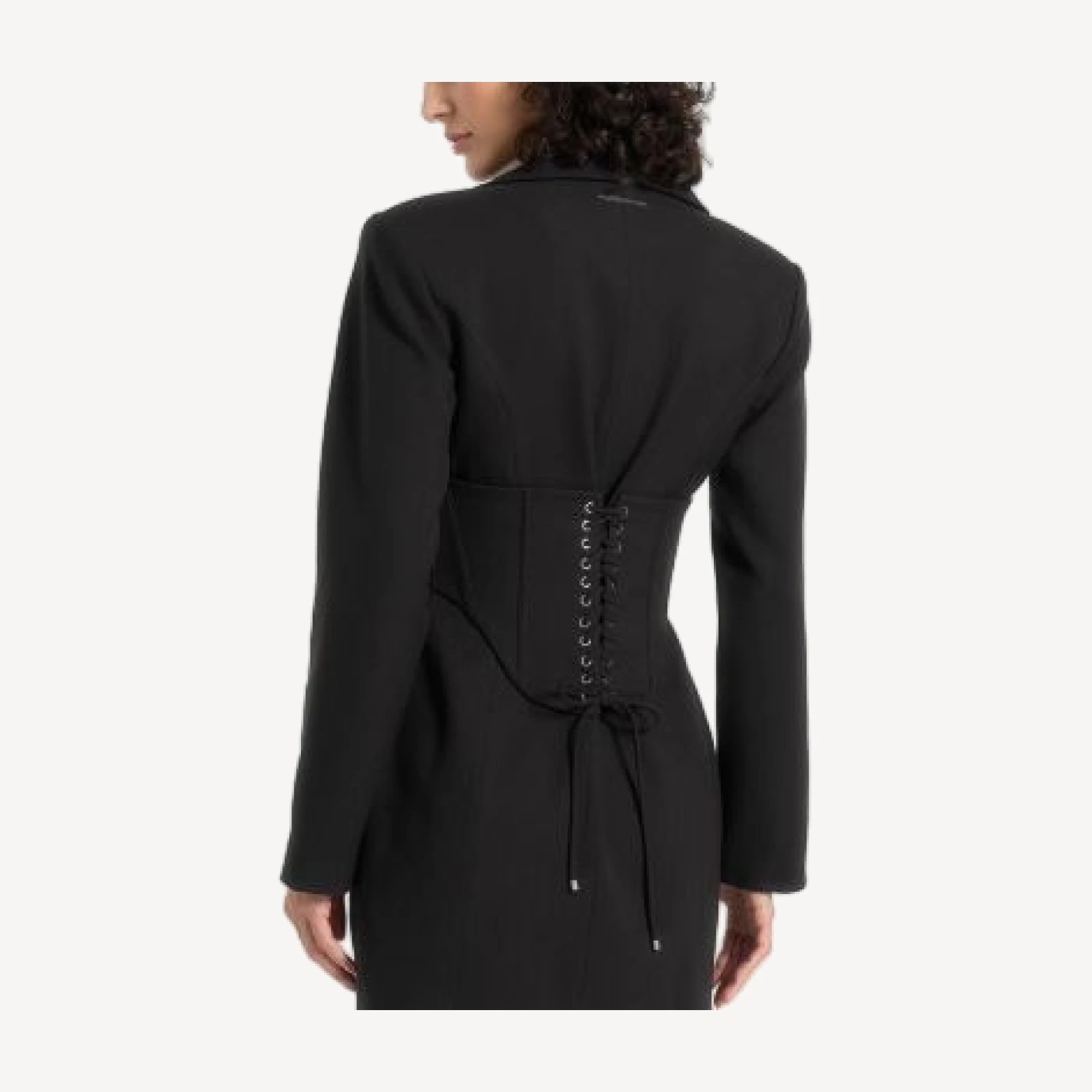 Maniere De Voir Lacey Blazer Dress with Reversible Corset