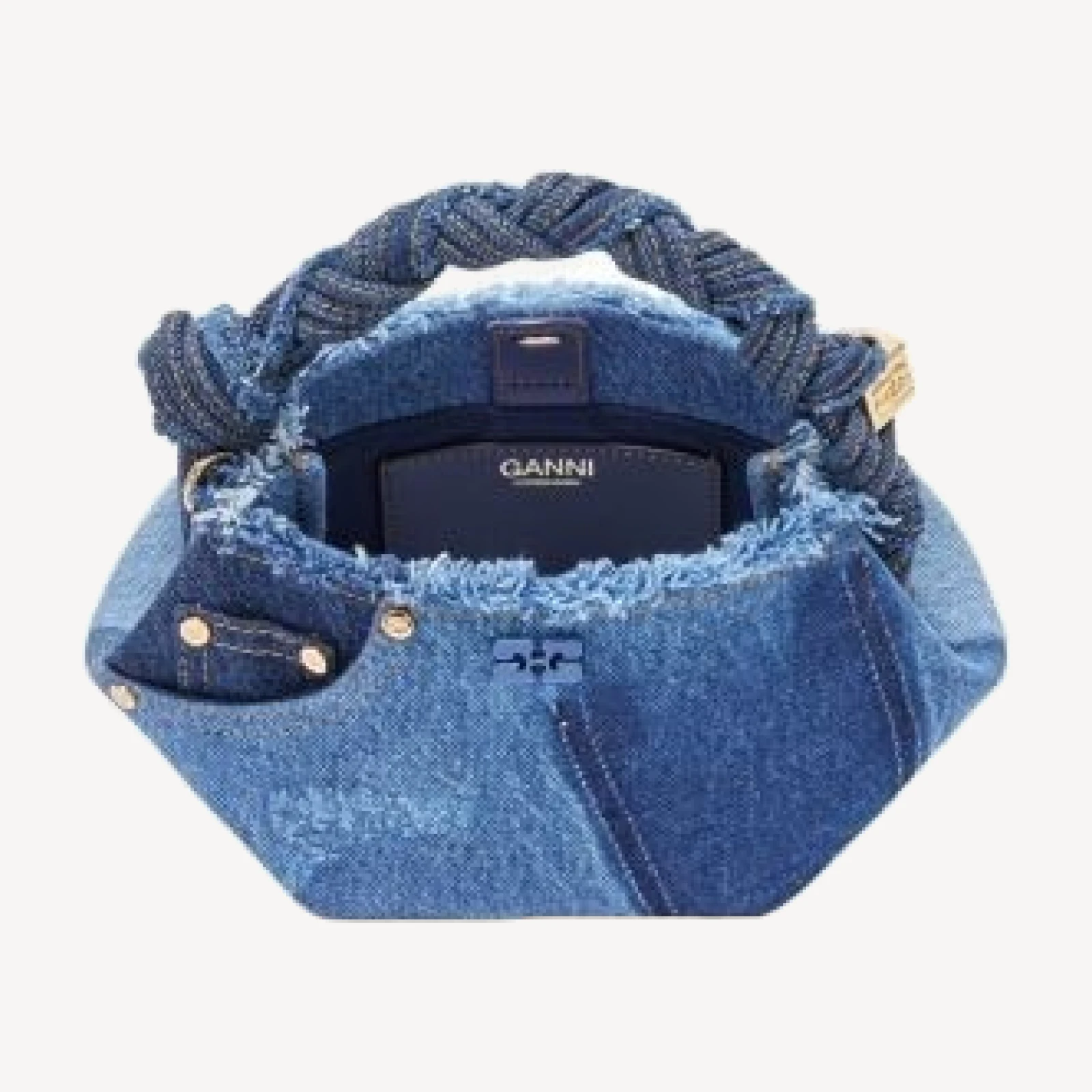 Ganni Bou Mini Denim Bag