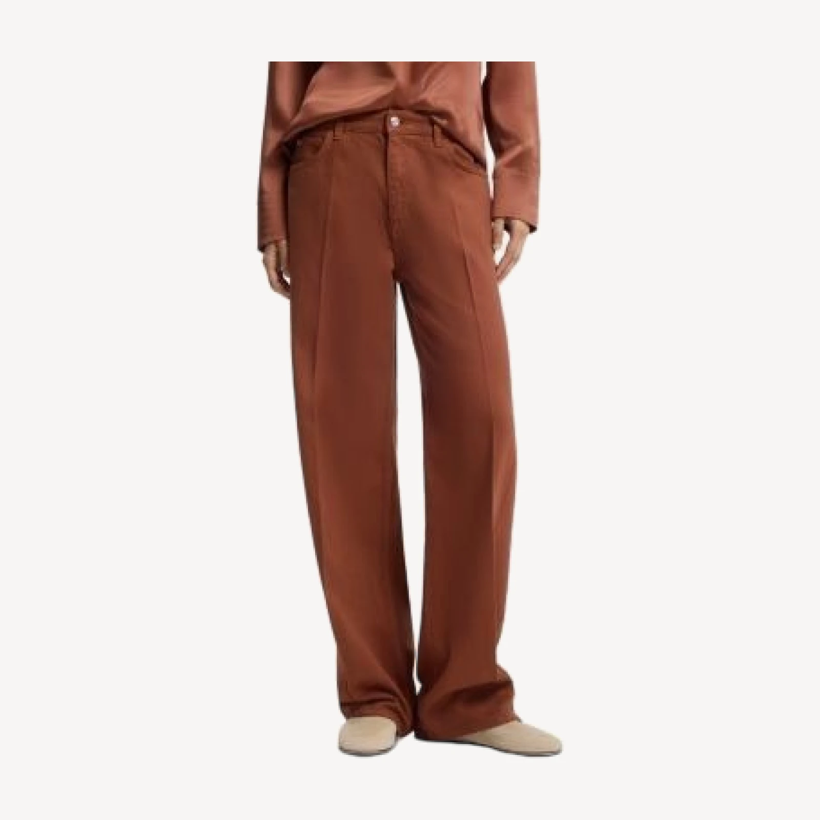 Hugo Boss Crossroad Straight Jeans in Rust/Copper