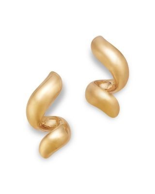 Bloomingdale's Fine Collection Polished Twist Stud Earrings in 14K Yellow Gold