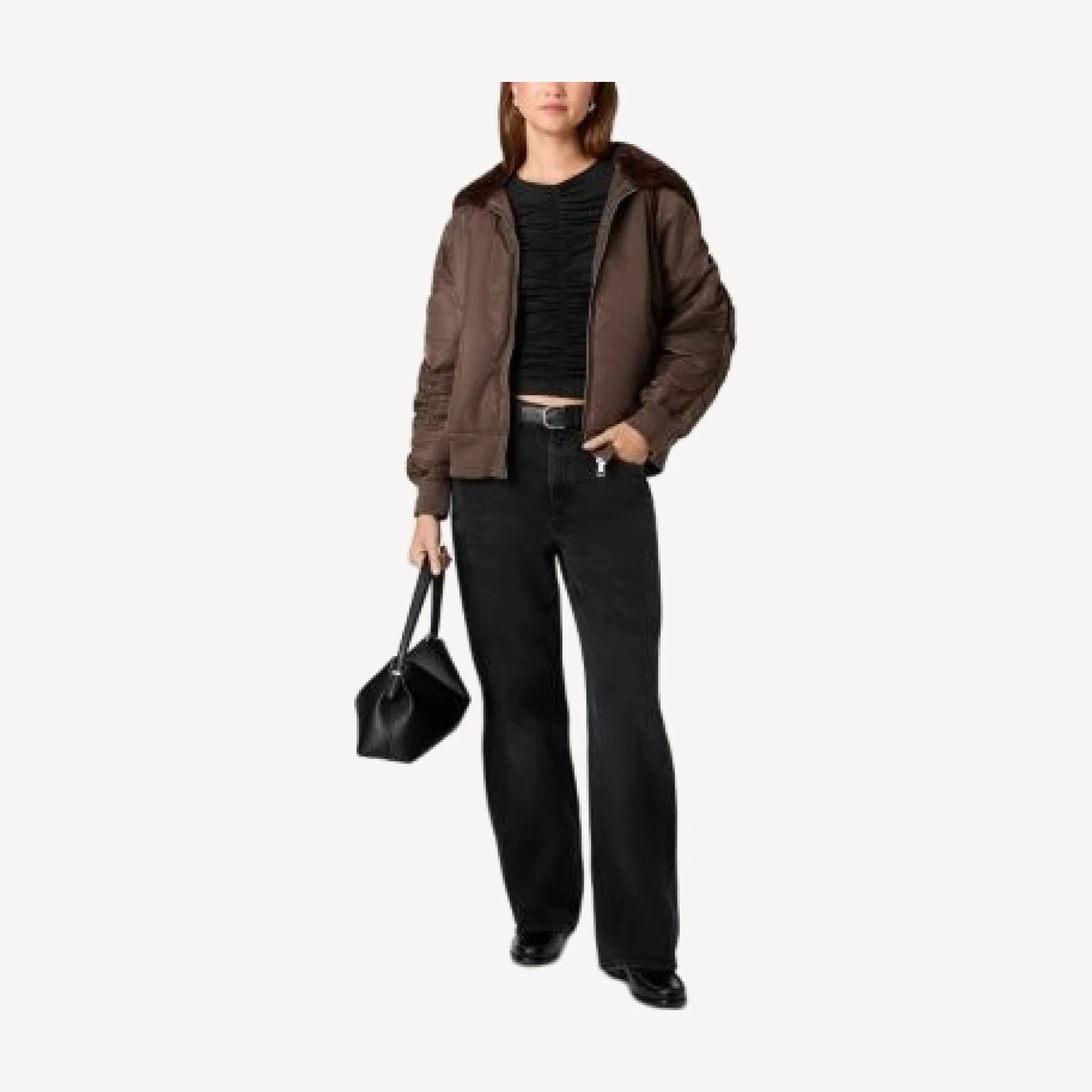 French Connection Hooded Zip Front Jacket