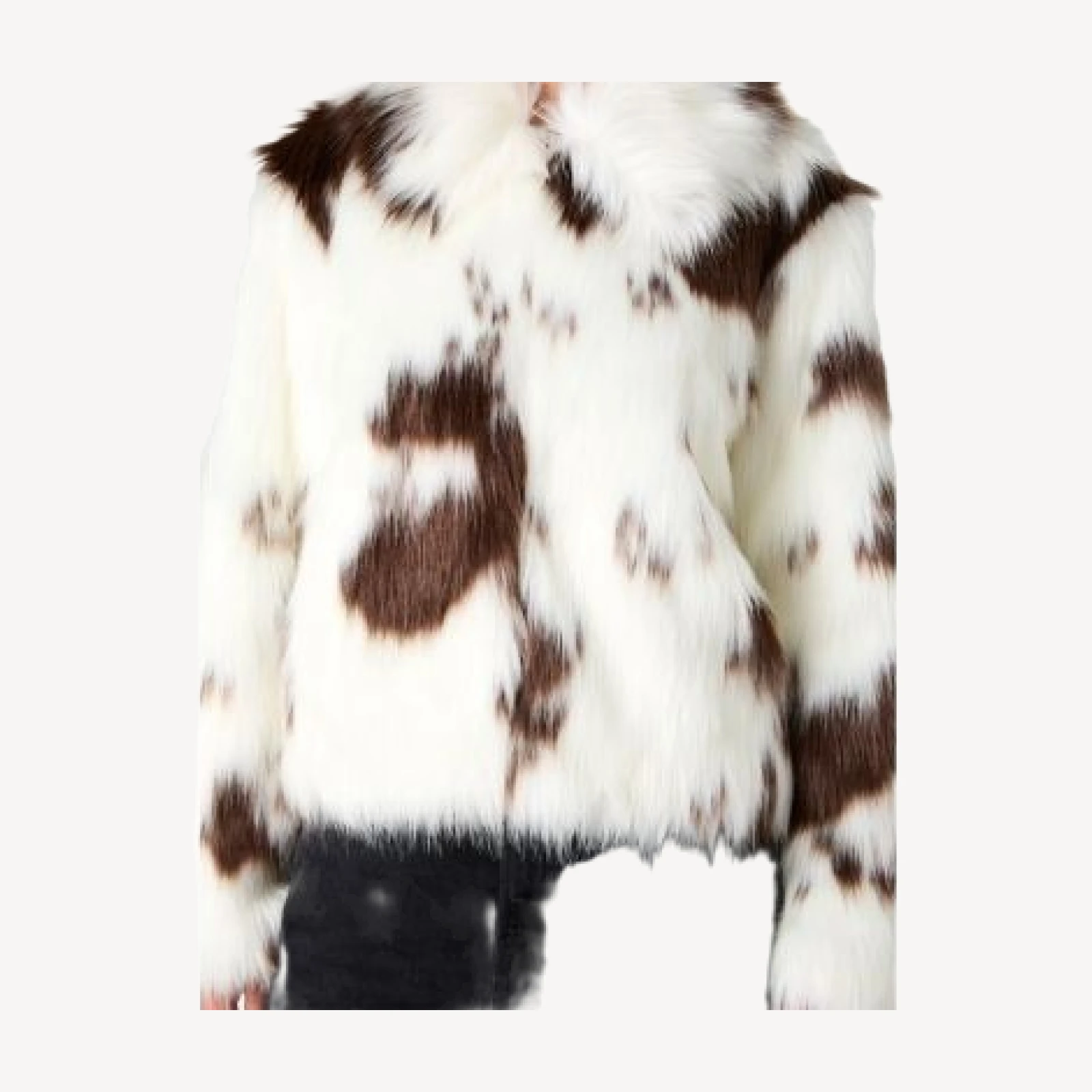 French Connection Faux Fur Collared Jacket