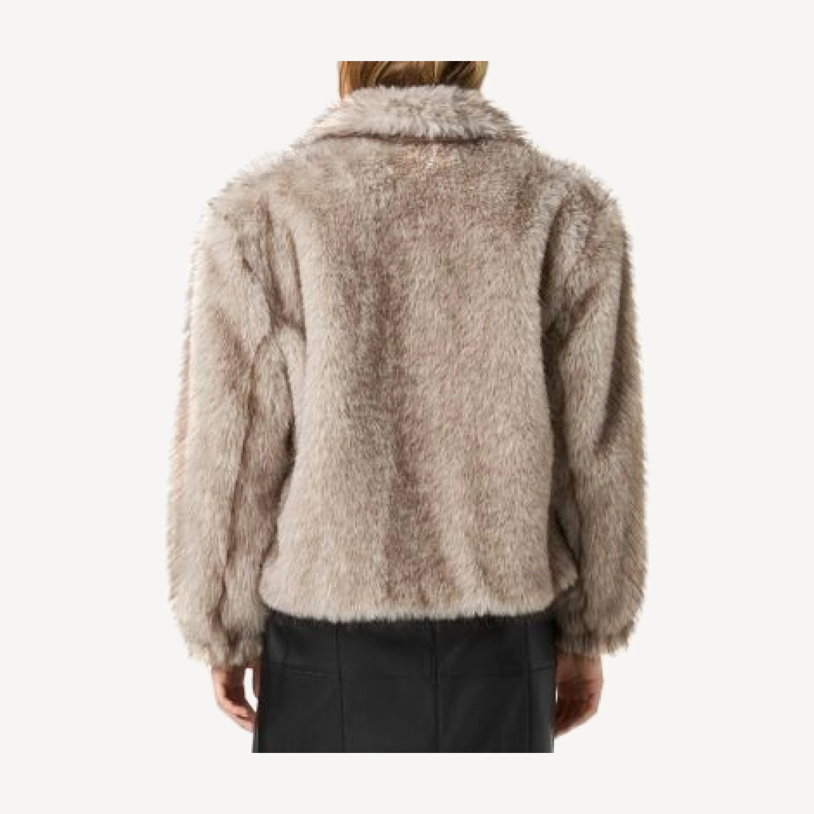 French Connection Elio Faux Fur Oversized Jacket