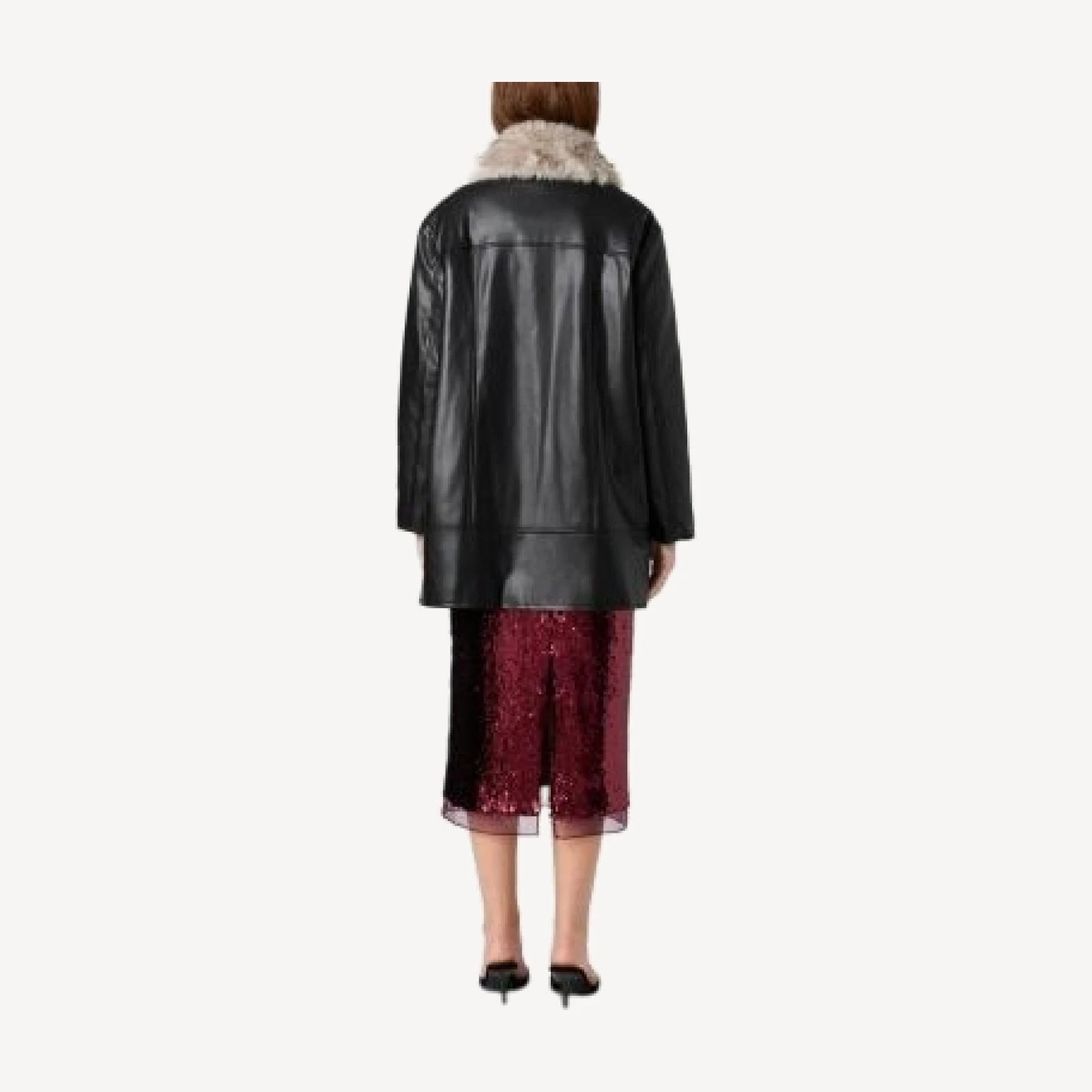 French Connection Dessa Faux Leather Coat