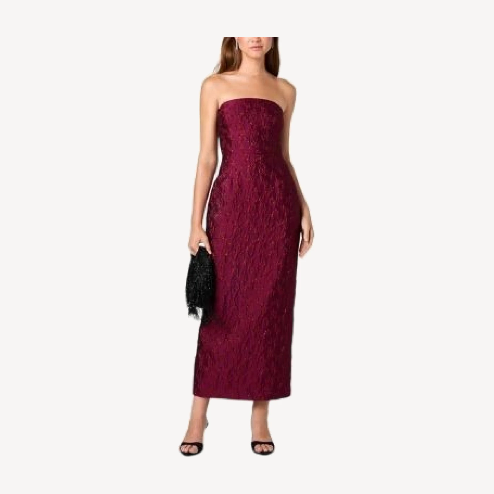 French Connection Anaya Floral Jacquard Midi Dress