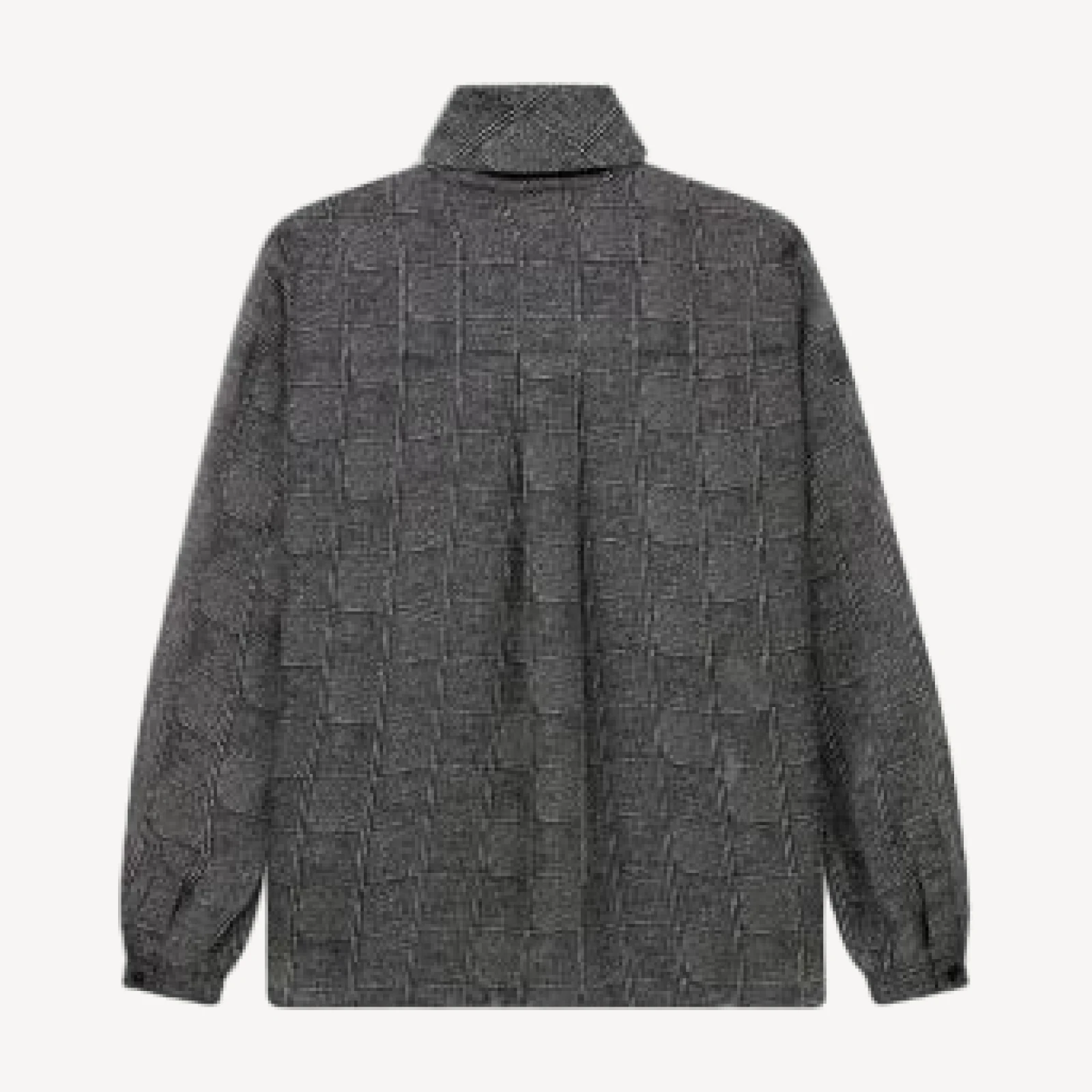 Emporio Armani Check Satin High Neck Blouse