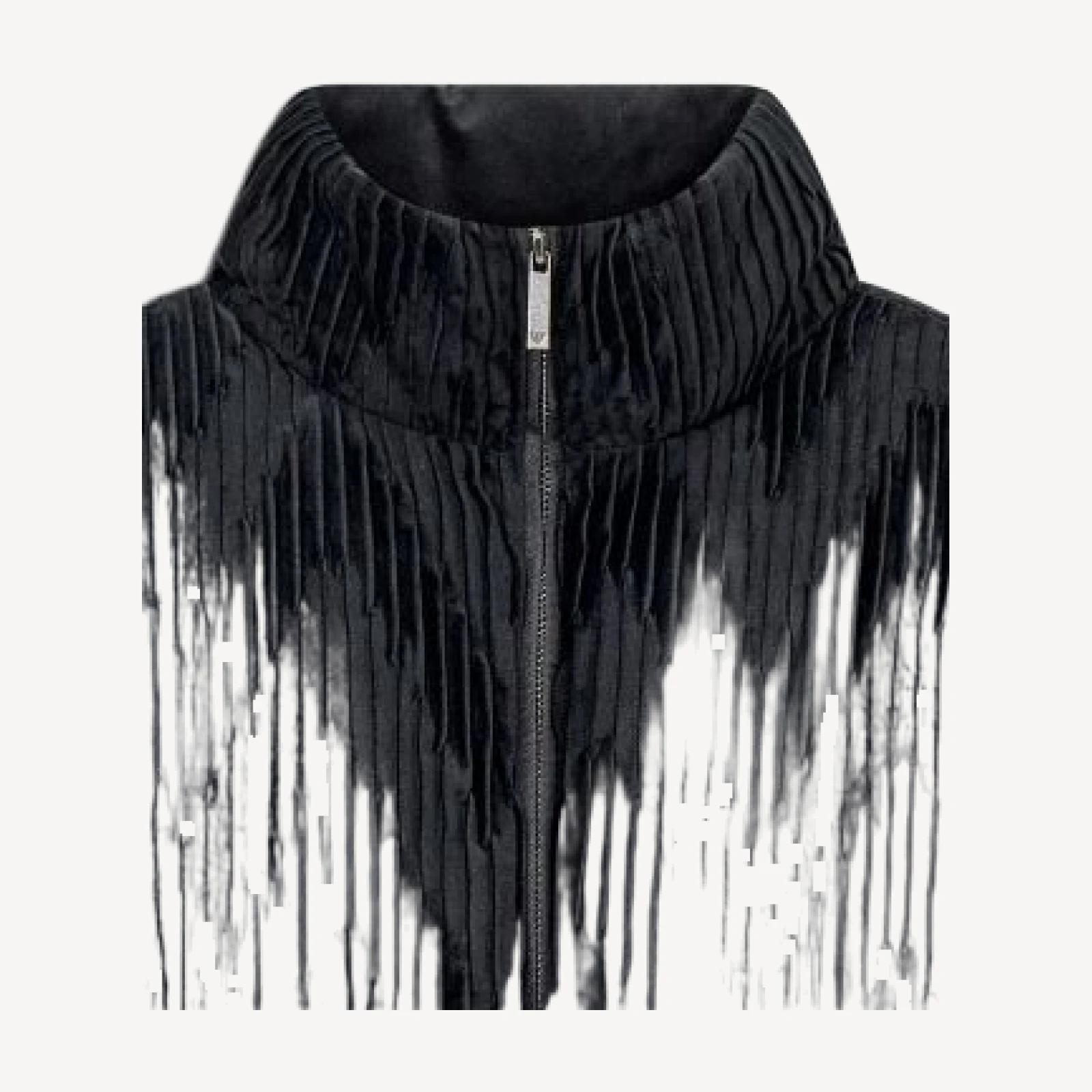 Emporio Armani Plisse Velvet Puffer Jacket