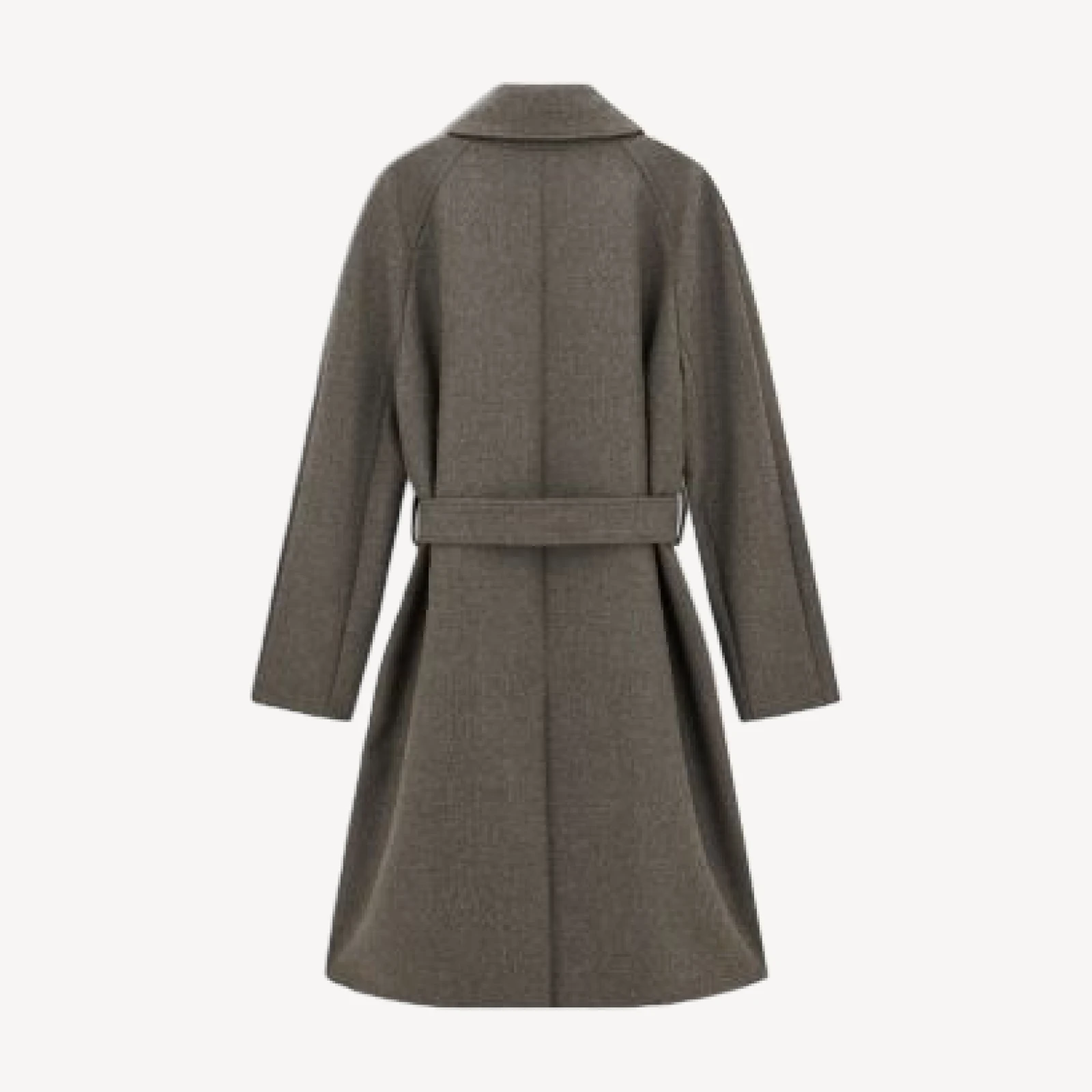 Emporio Armani Melton Wool Trench Coat