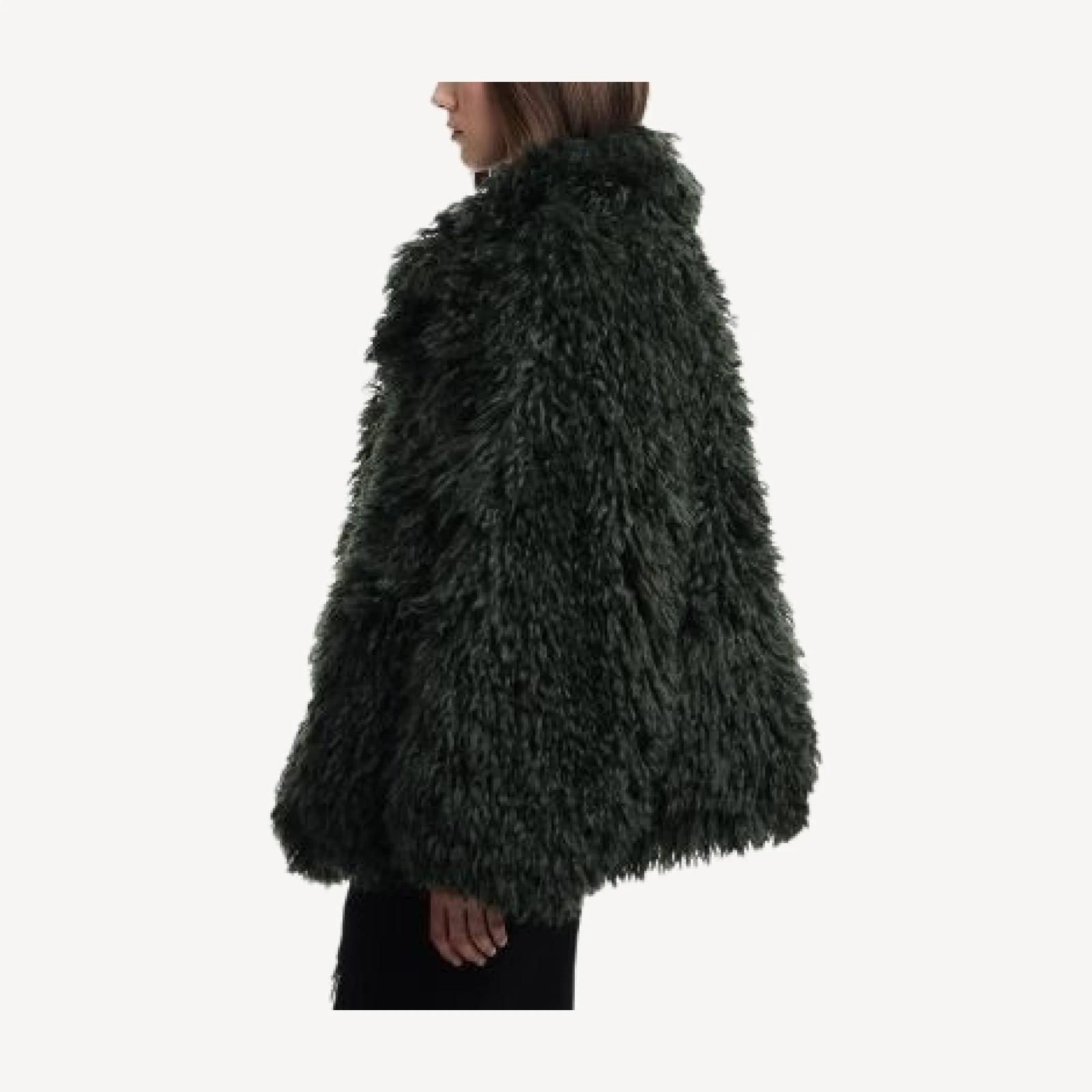 Emporio Armani Mongolian Faux Fur Coat