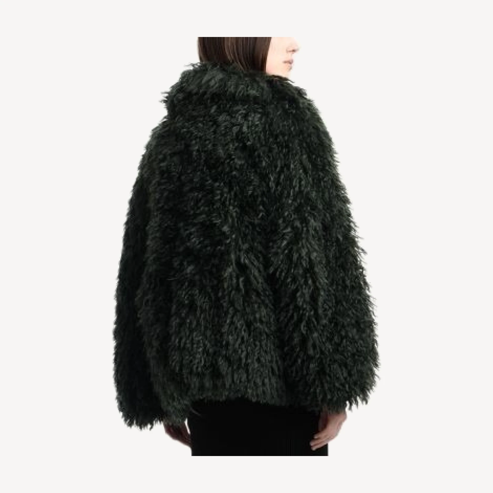 Emporio Armani Mongolian Faux Fur Coat