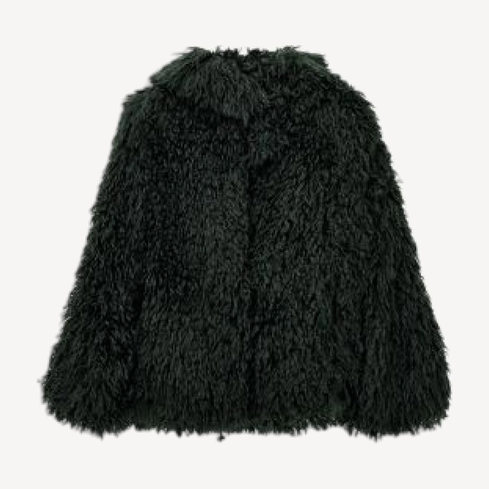 Emporio Armani Mongolian Faux Fur Coat