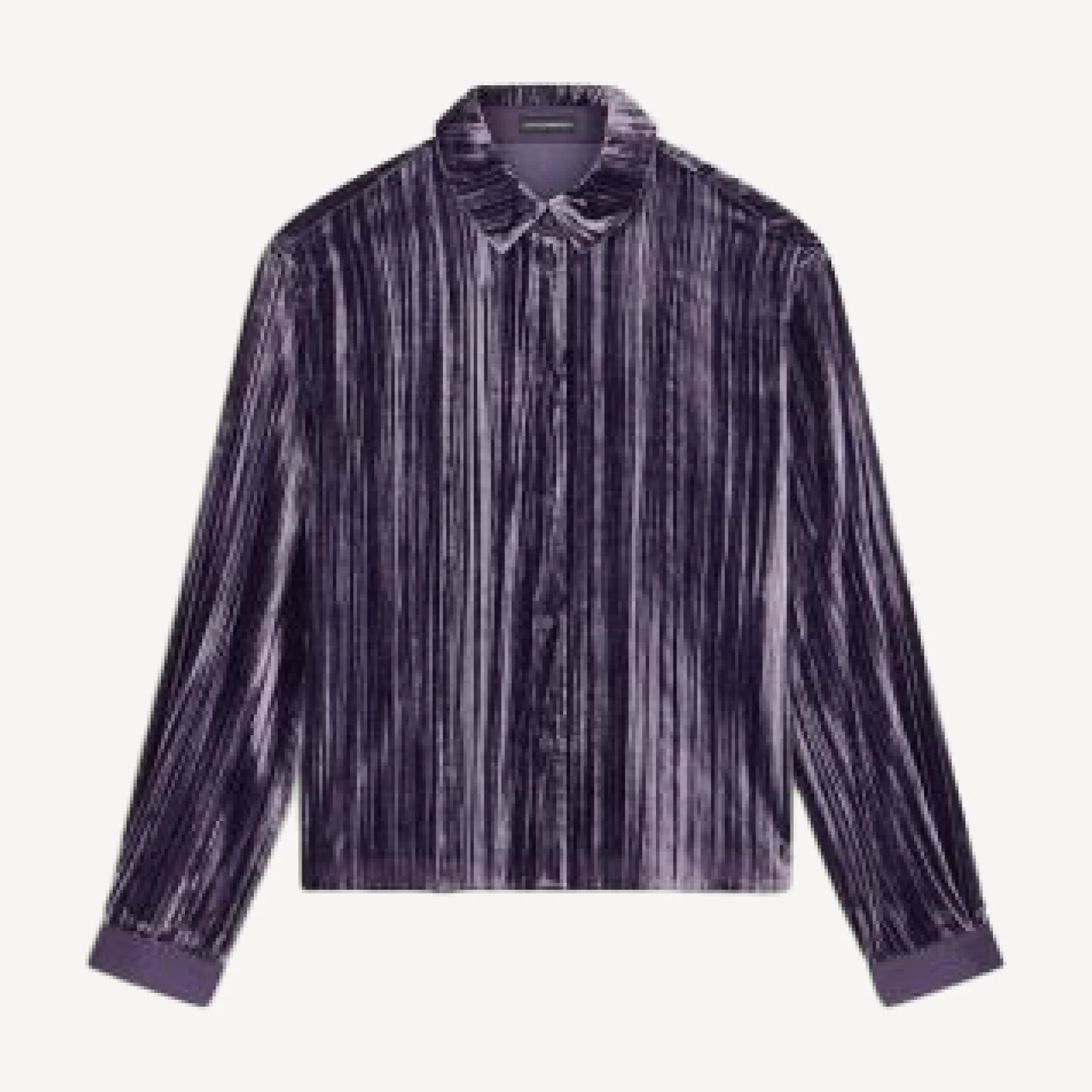 Emporio Armani Pleated Velvet Shirt