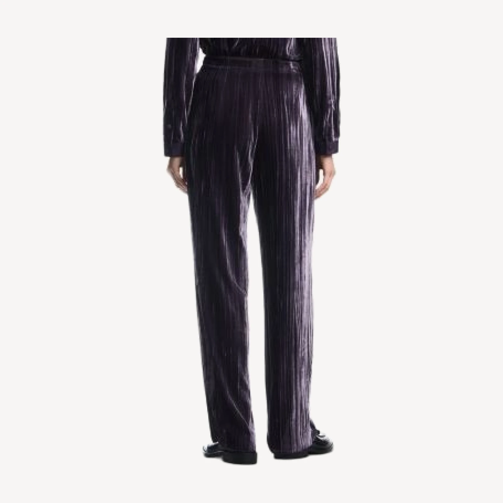 Emporio Armani Pleated Velvet Pants