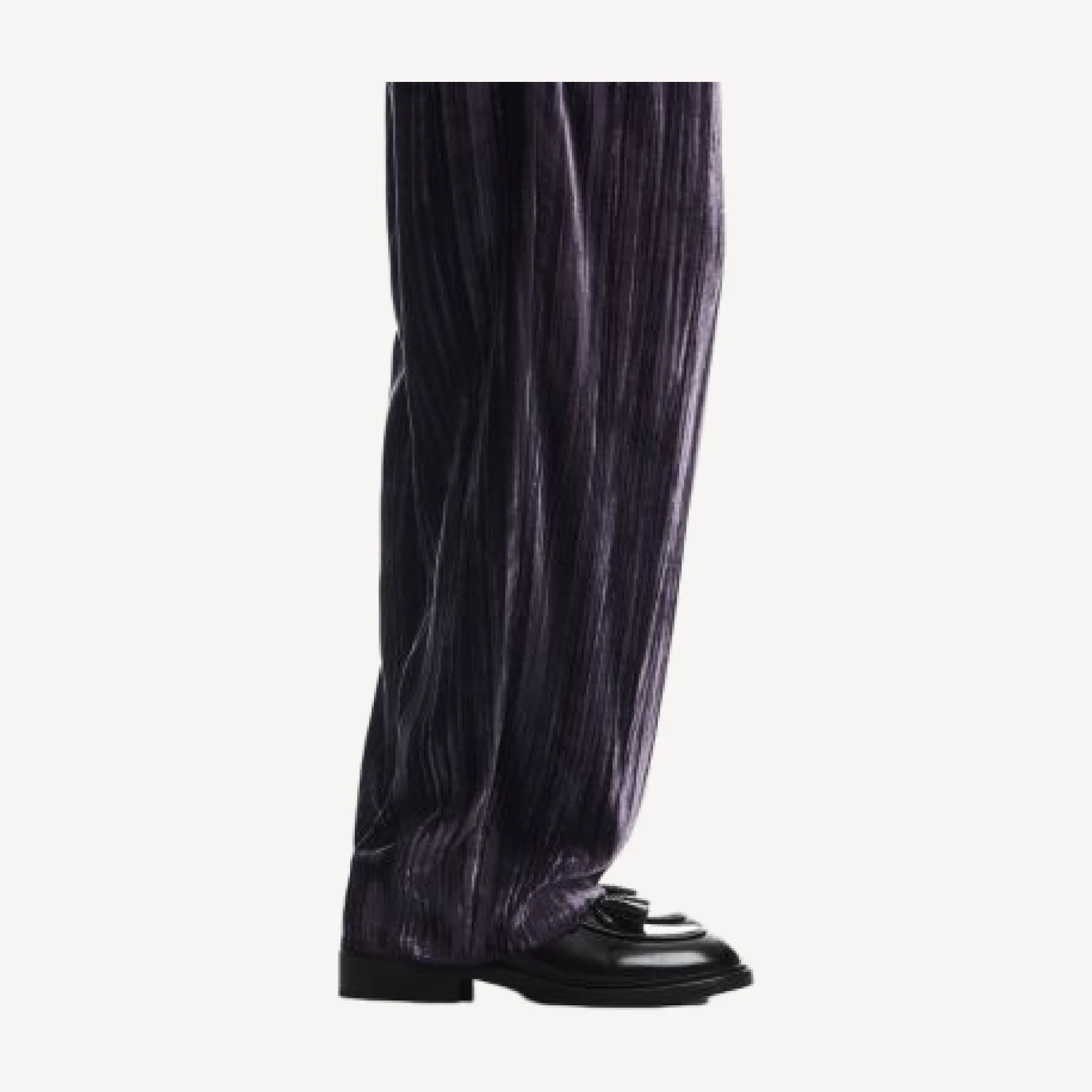 Emporio Armani Pleated Velvet Pants