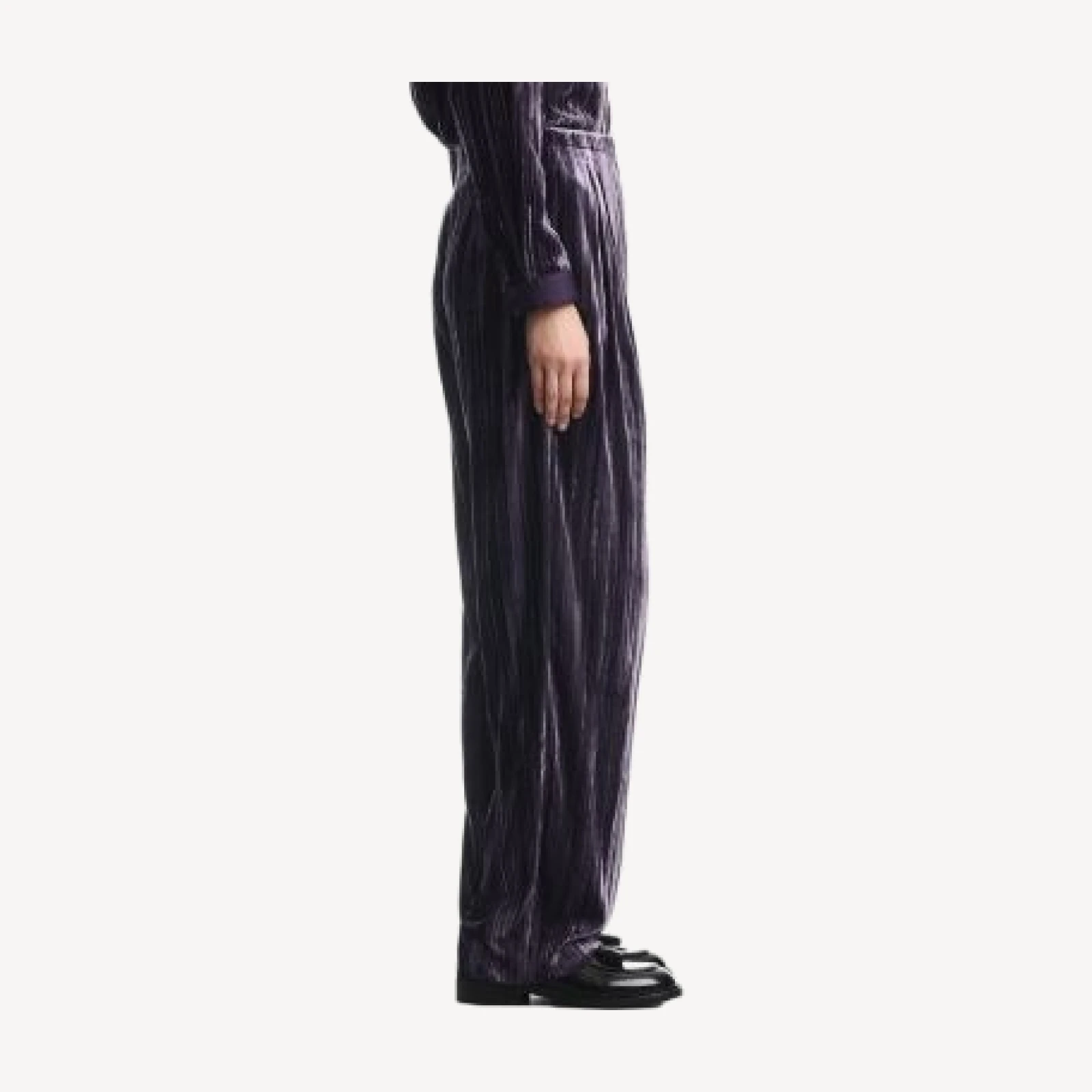 Emporio Armani Pleated Velvet Pants