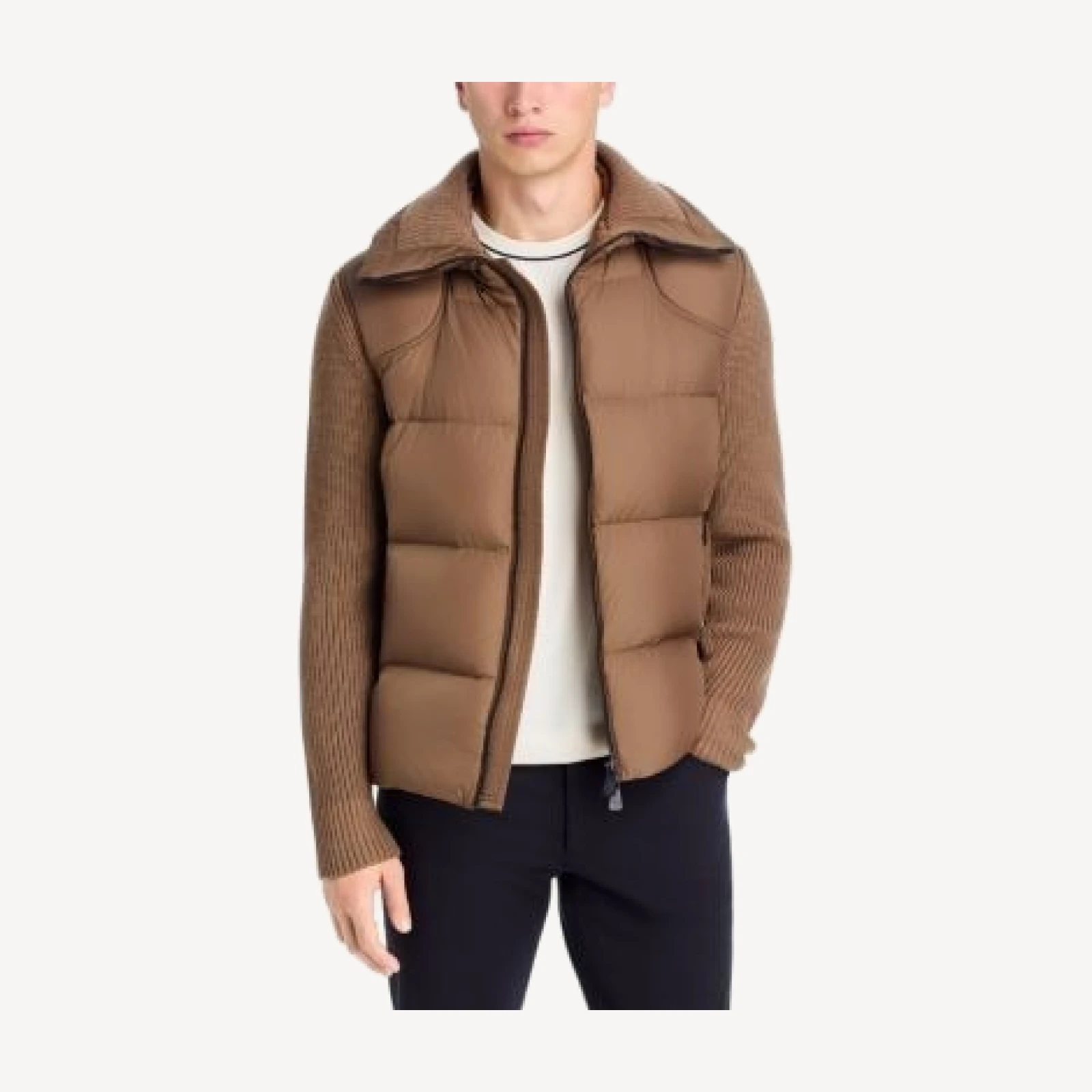 Moncler Grenoble Padded Wool Zip Cardigan
