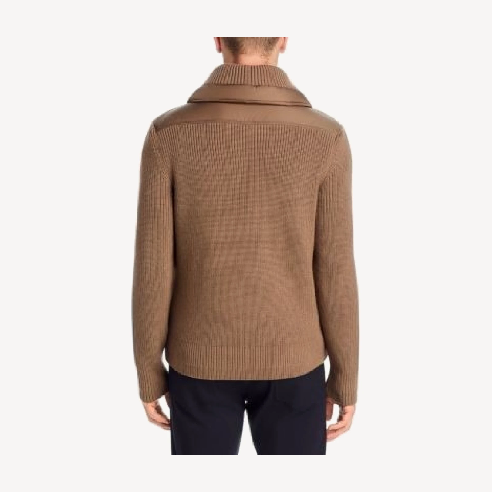 Moncler Grenoble Padded Wool Zip Cardigan