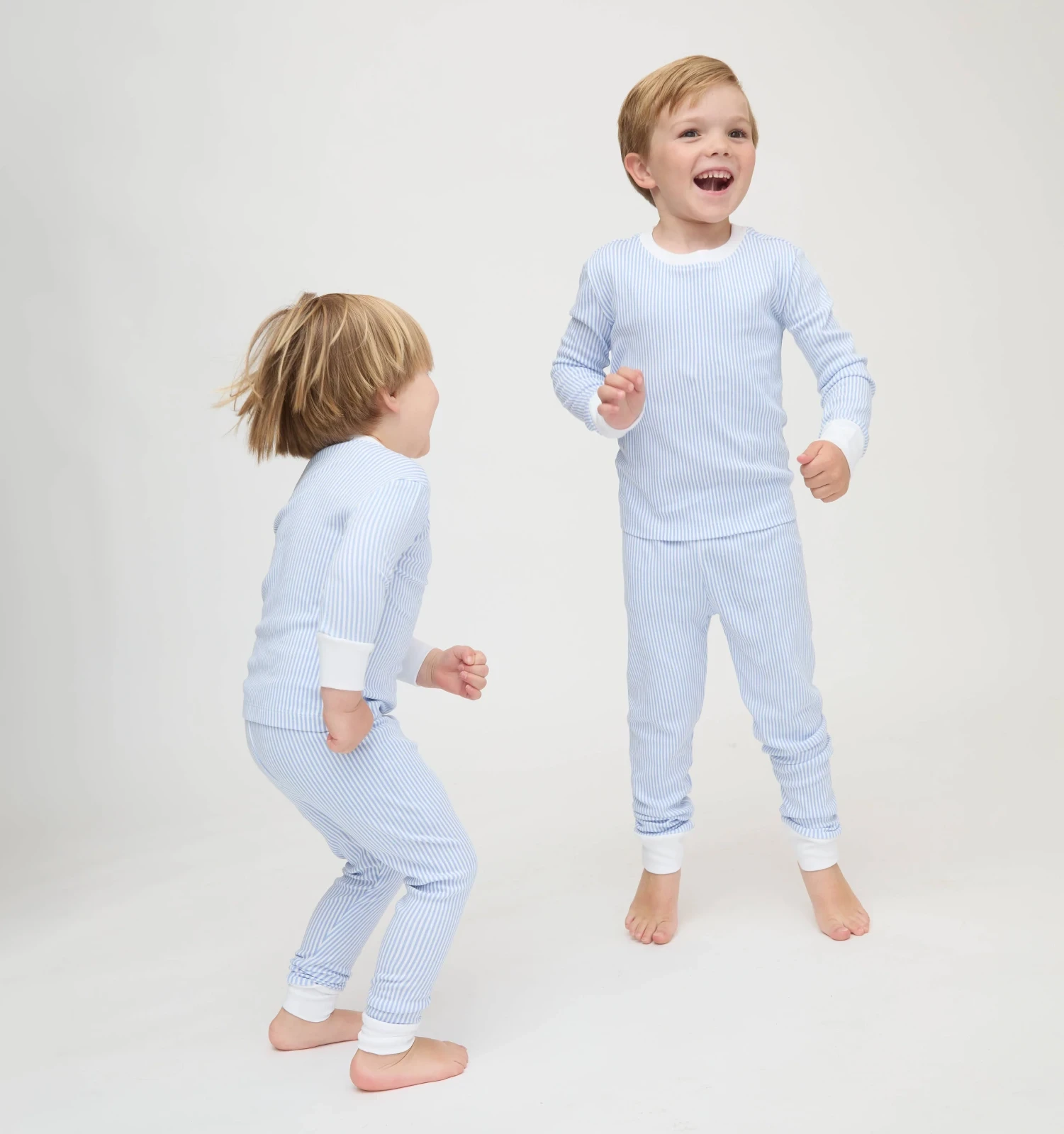 The Baby Sully PJ Set - Blue/White Stripe