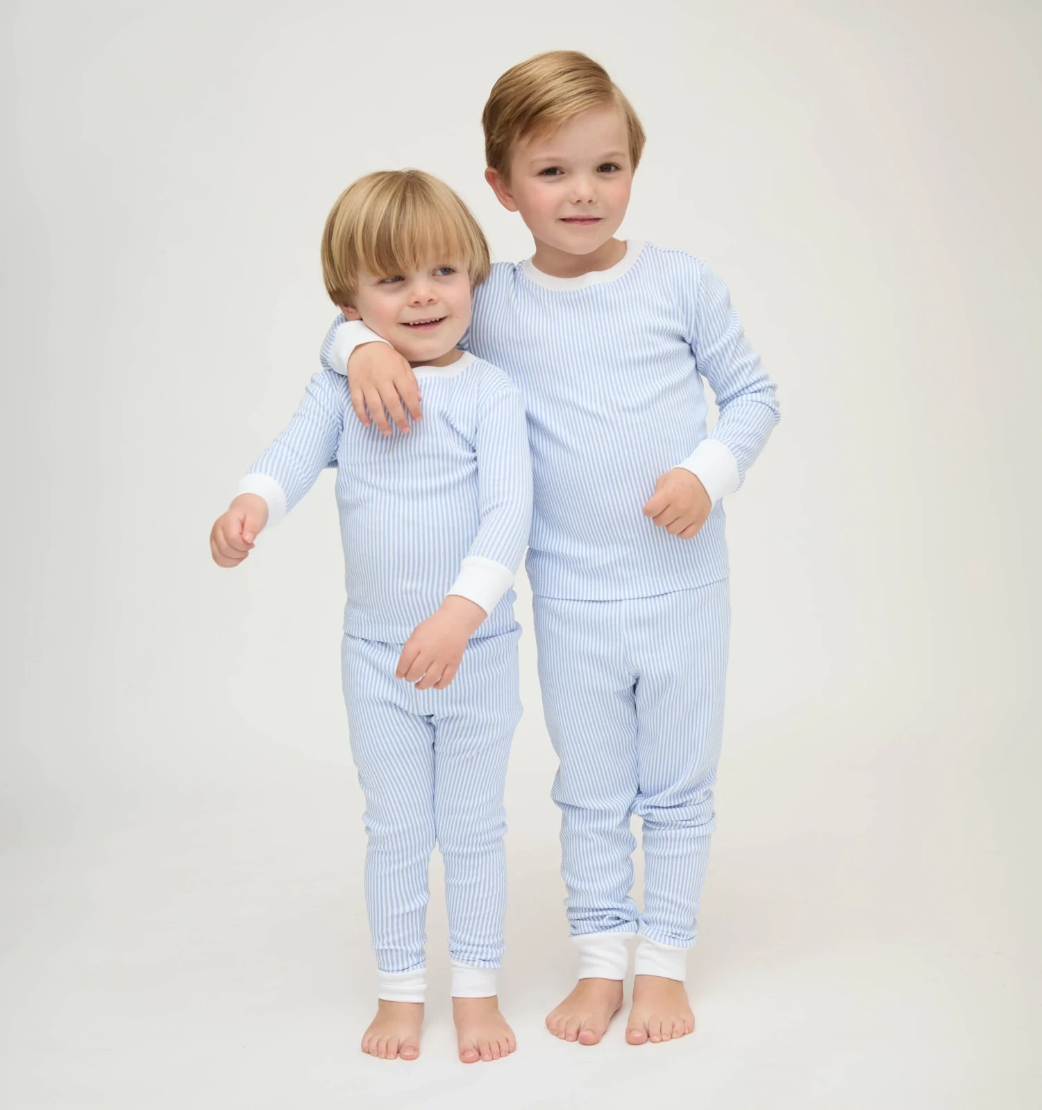 The Tiny Sully PJ Set - Blue/White Stripe