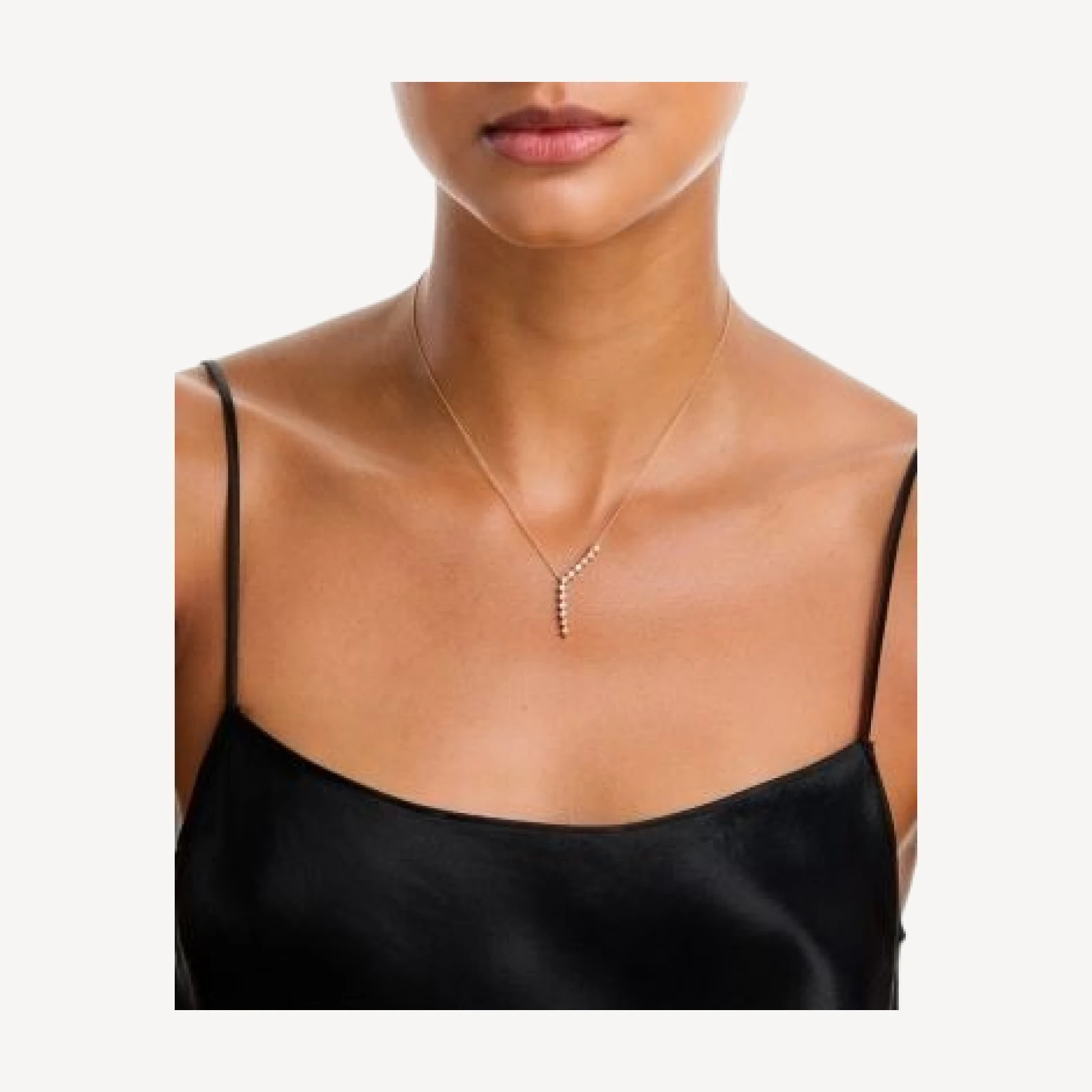 Bloomingdale's Fine Collection Diamond Asymmetric Lariat Necklace in 14K Yellow Gold, 0.50 tcw