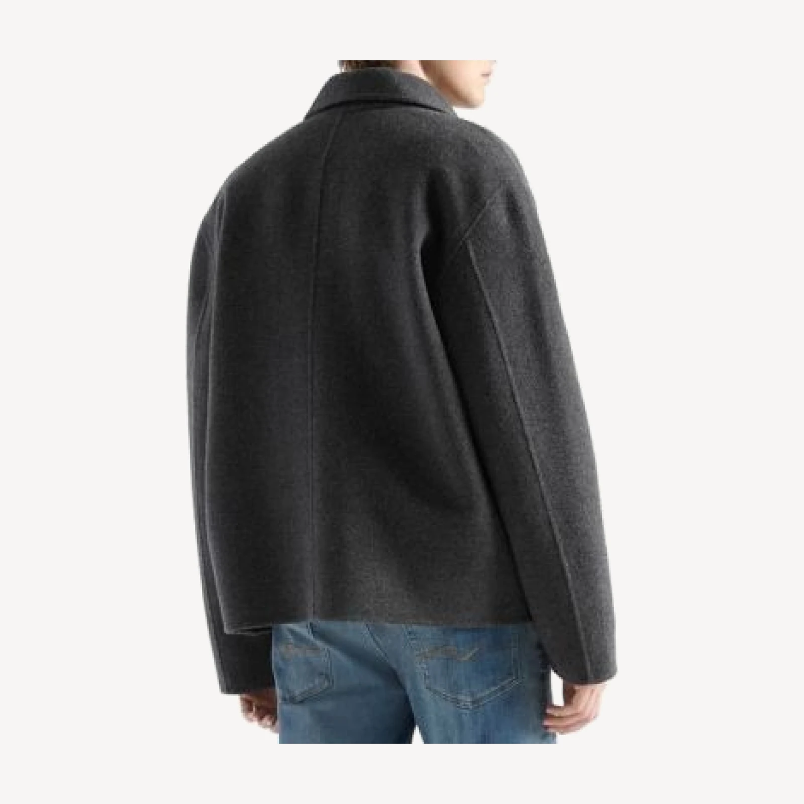 7 For All Mankind Relaxed Fit Wool Blend Blouson Jacket
