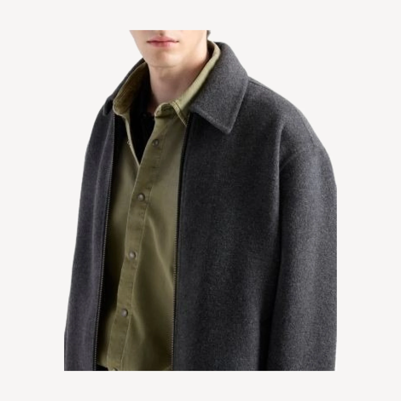 7 For All Mankind Relaxed Fit Wool Blend Blouson Jacket