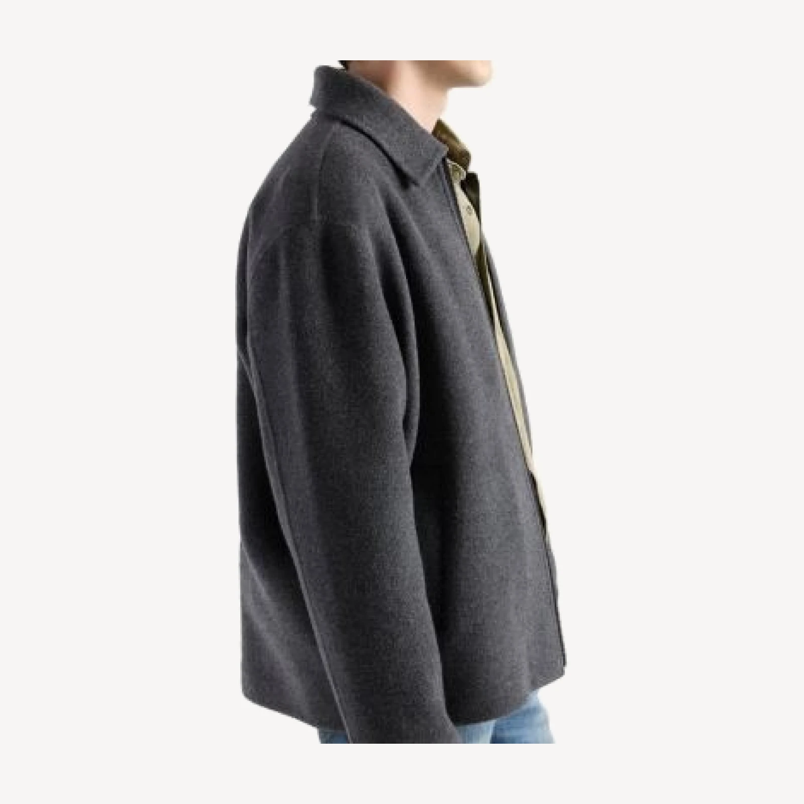 7 For All Mankind Relaxed Fit Wool Blend Blouson Jacket