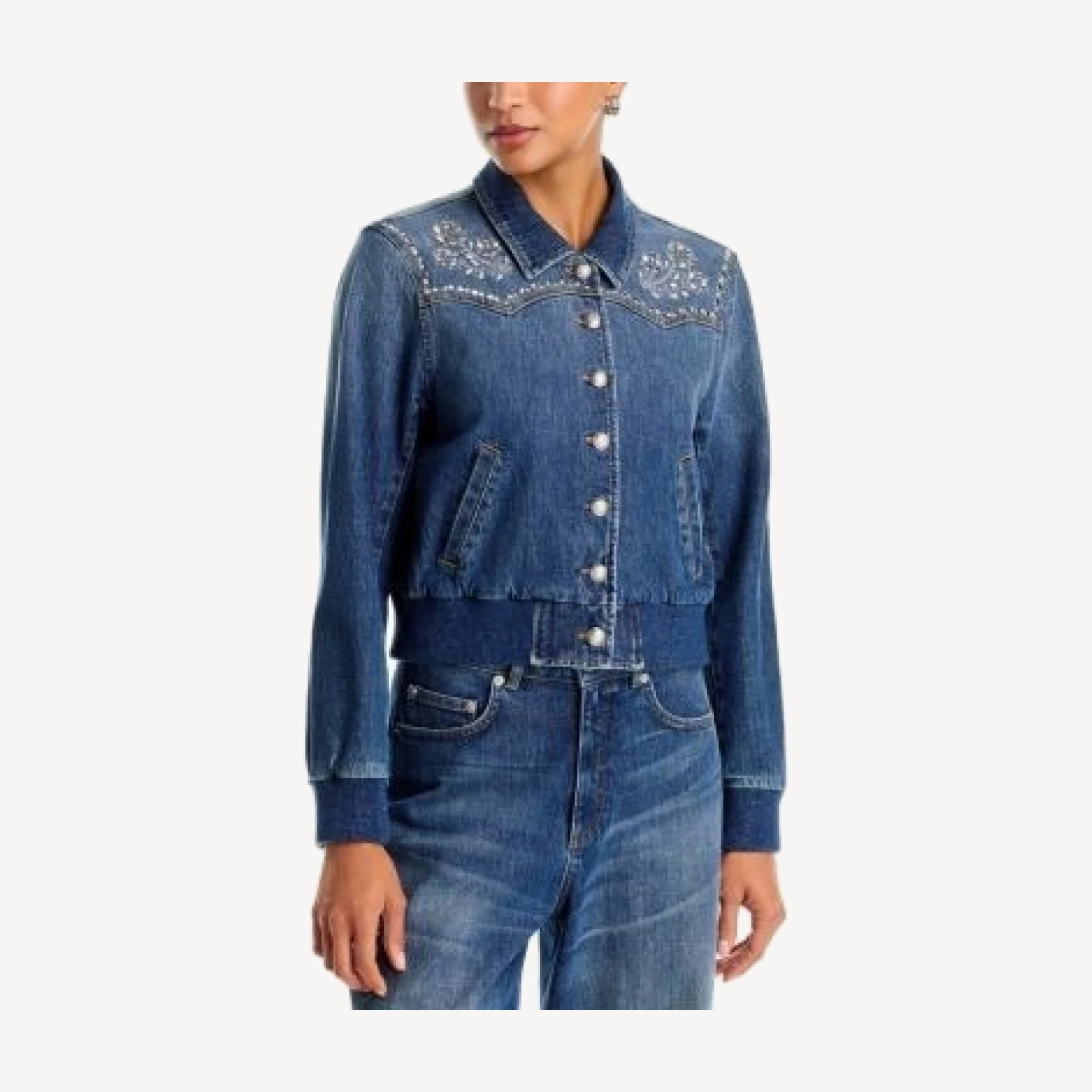 Cinq a Sept Dreamscape Vines Greer Cotton Blend Jacket