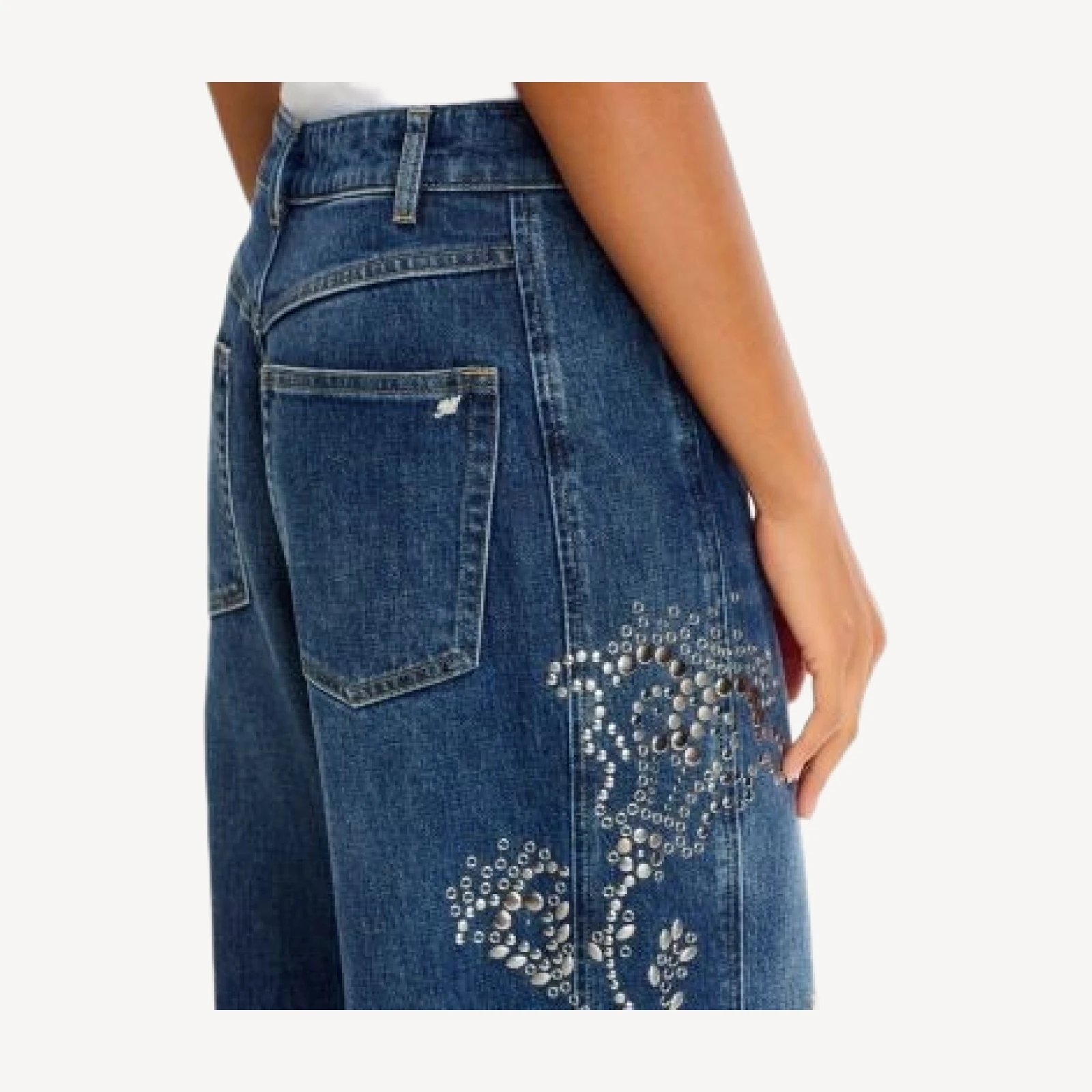 Cinq a Sept Dreamscape Vines Hayden Jeans in Stillwater