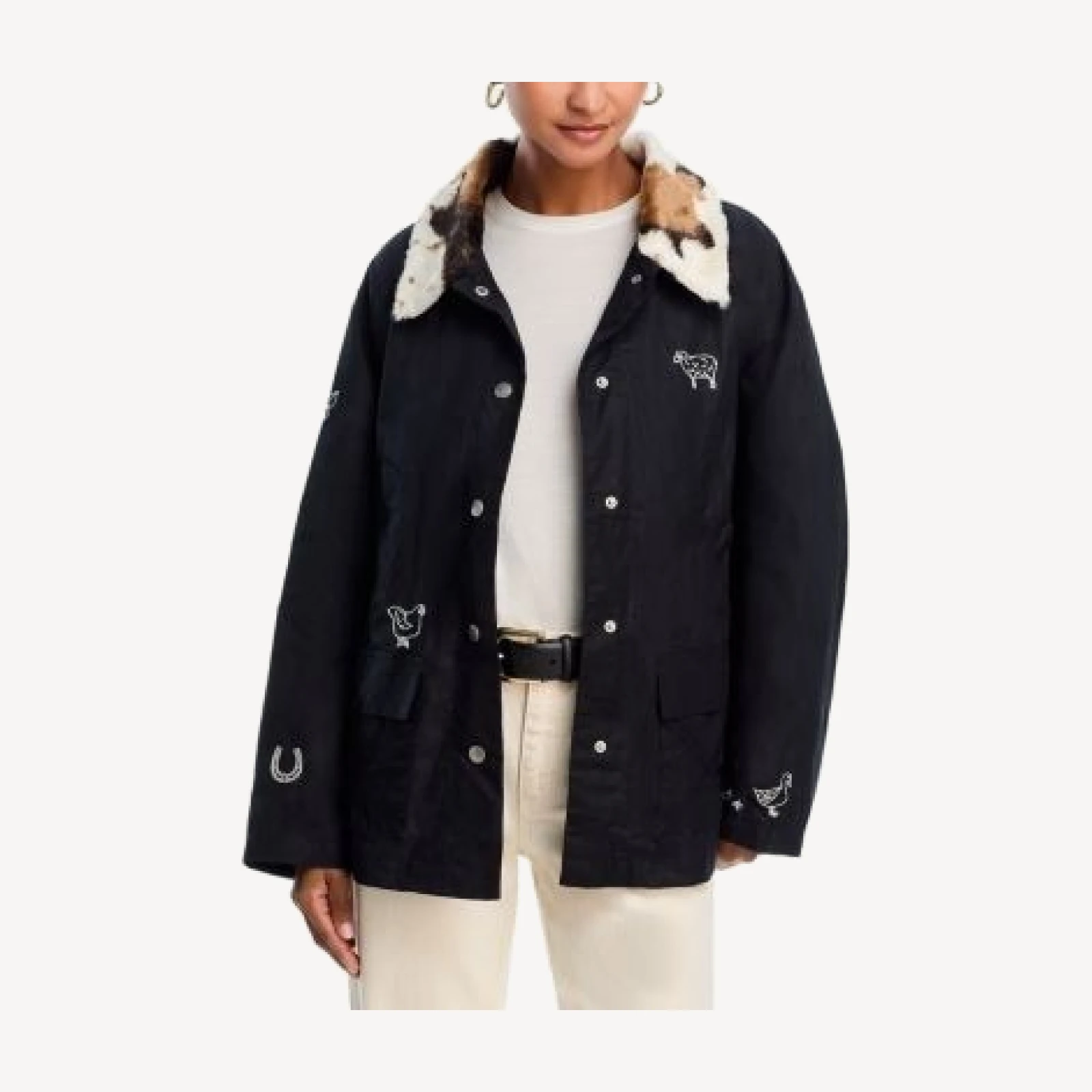 Aqua x Angelica Hicks Barn Animal Jacket - Exclusive