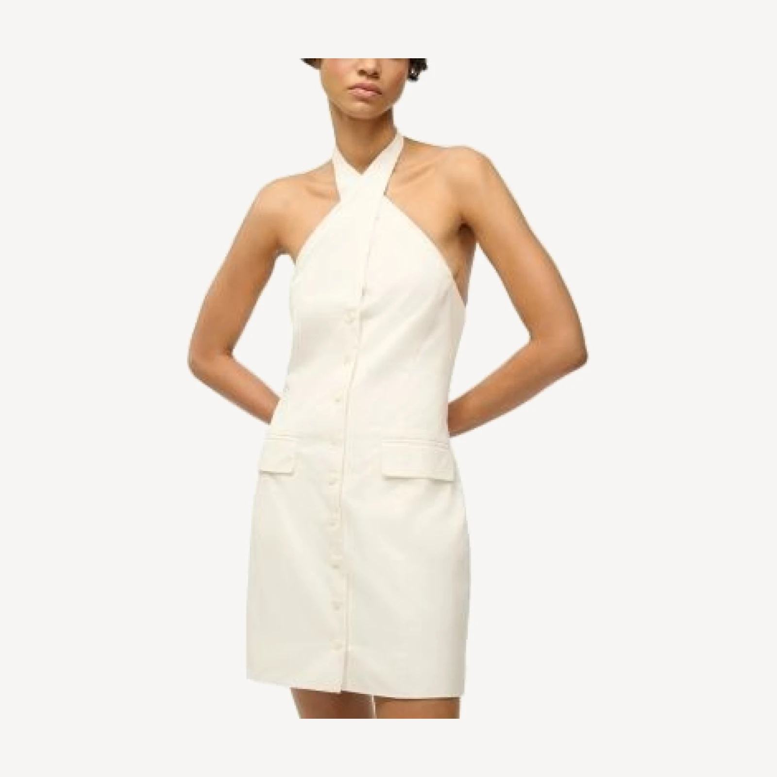 Staud Haven Halter Neck Dress