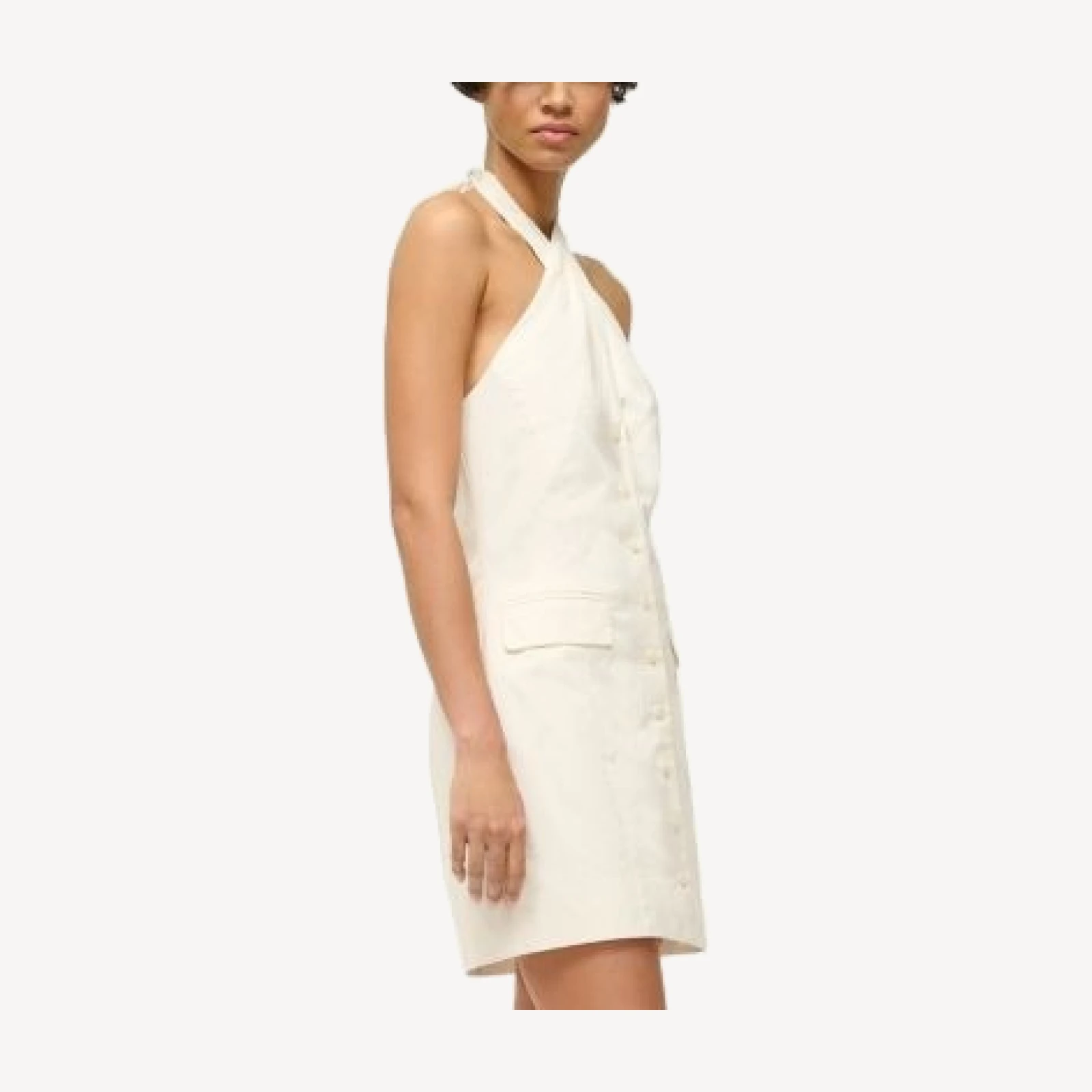 Staud Haven Halter Neck Dress