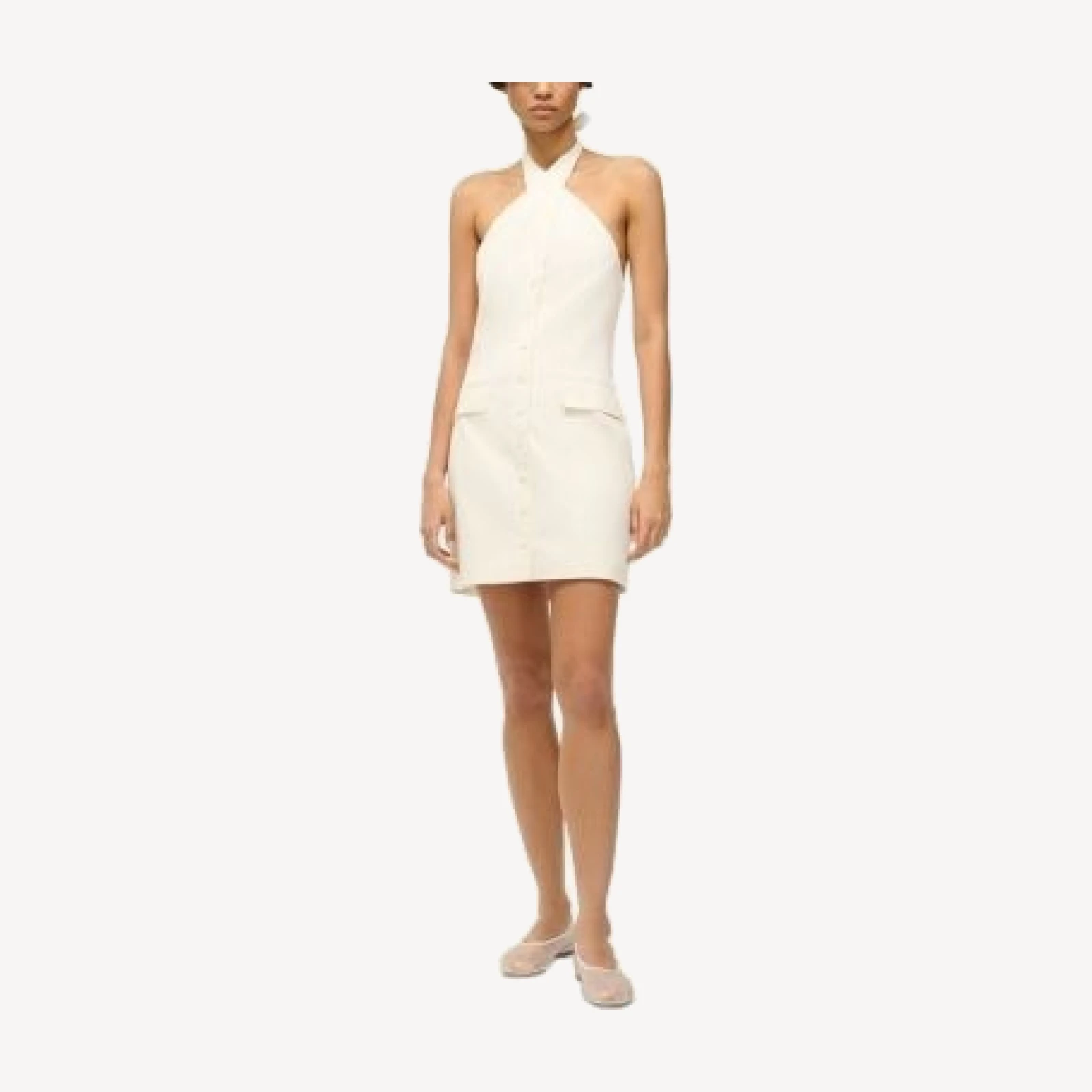 Staud Haven Halter Neck Dress