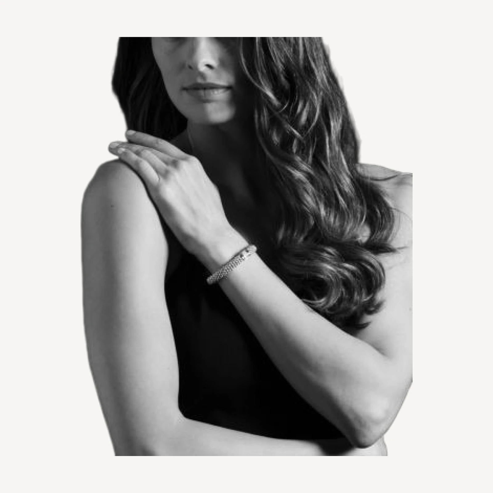Lagos 18K Yellow Gold and Sterling Silver Caviar Rope Bracelet with Diamonds