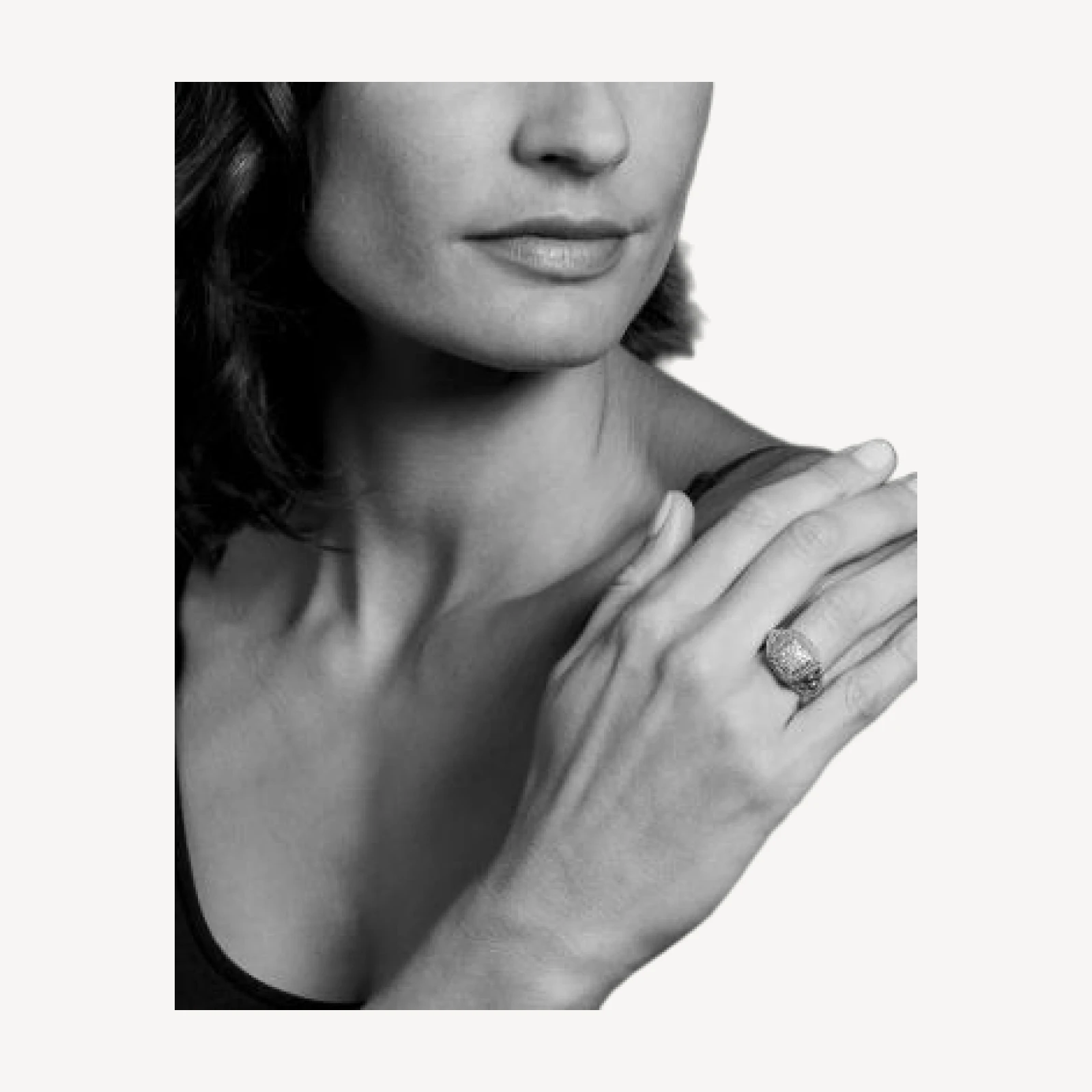 Lagos 18K Gold and Sterling Silver Diamond Lux Square Ring