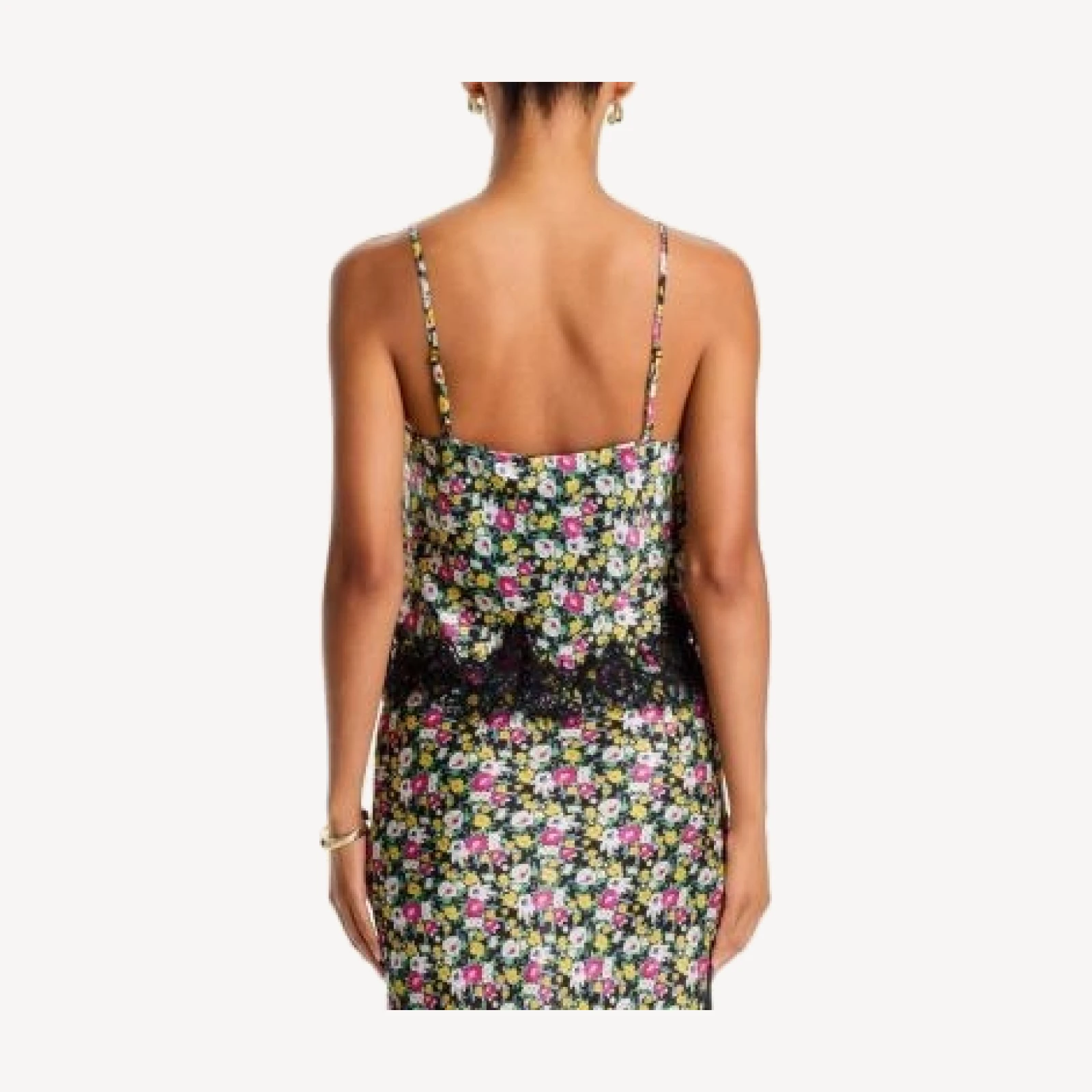 Aqua Lace Hem Adjustable Strap Camisole - Exclusive
