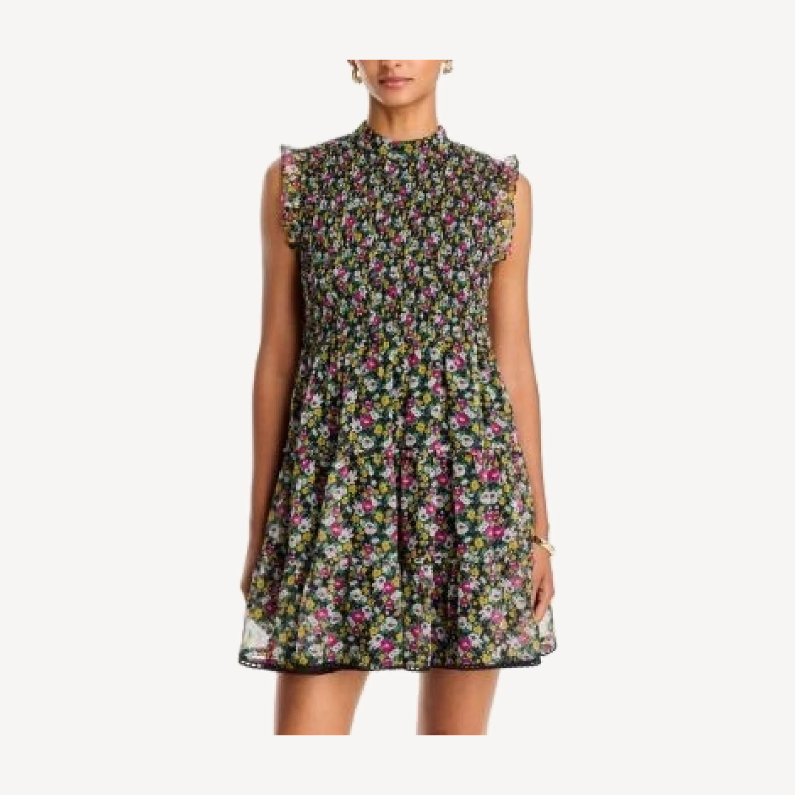 Aqua Smocked Sleeveless Mini Dress - Exclusive