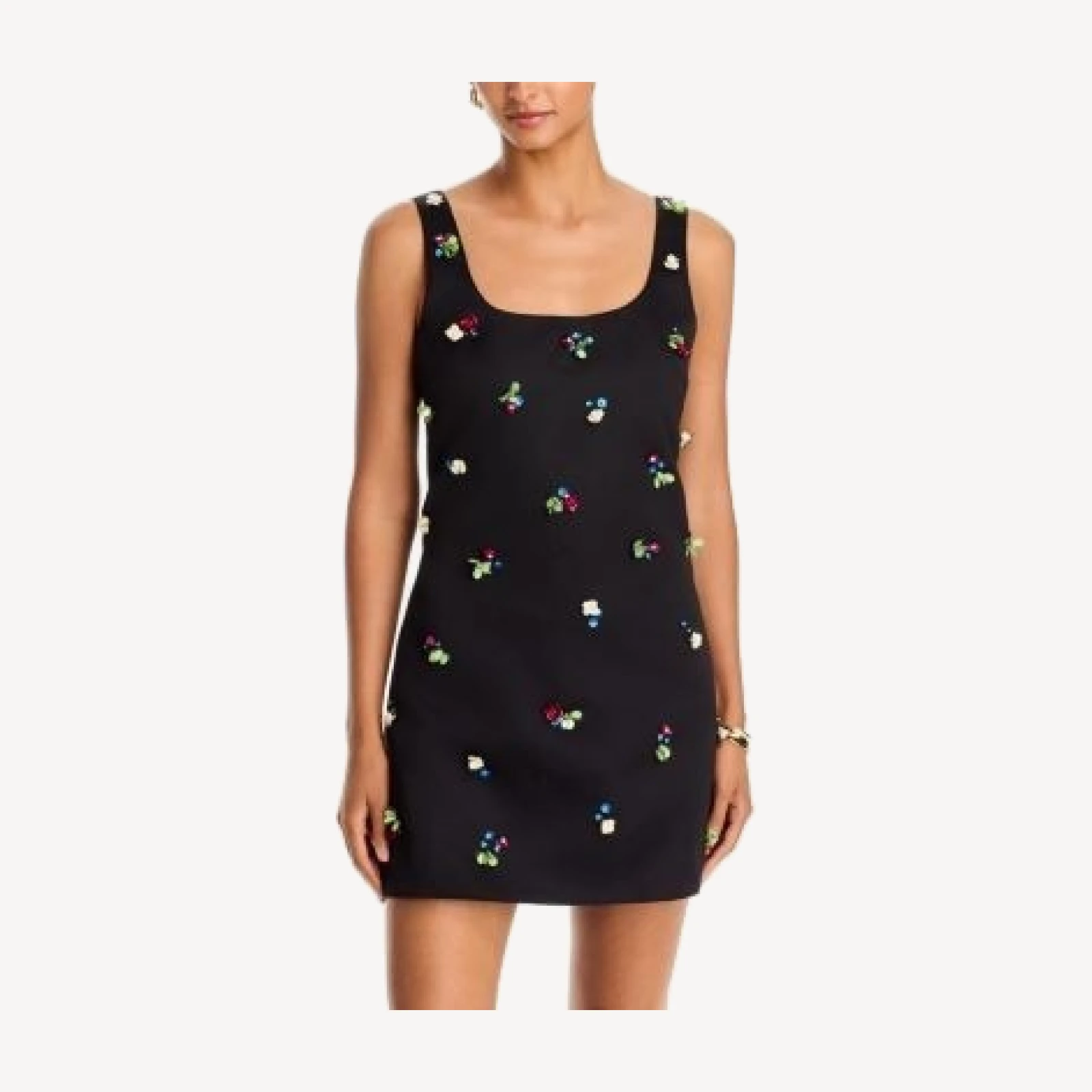 Aqua 3D Embellished Mini Dress - Exclusive