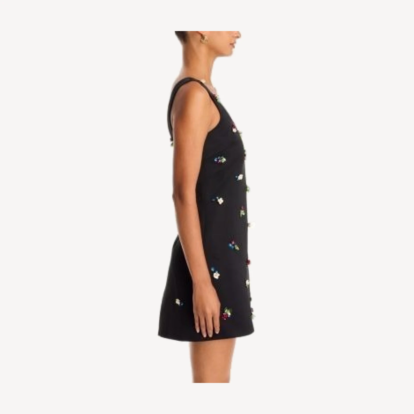 Aqua 3D Embellished Mini Dress - Exclusive