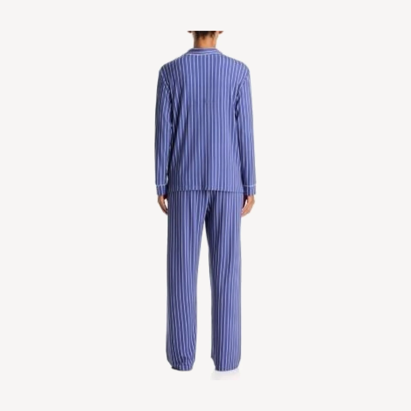 Aqua Smiley Flower Embroidery Pajama Set - Exclusive