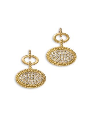 Bloomingdale's Fine Collection Diamond Pave Beaded Drop Earrings in 14K Yellow Gold, 0.75 tcw