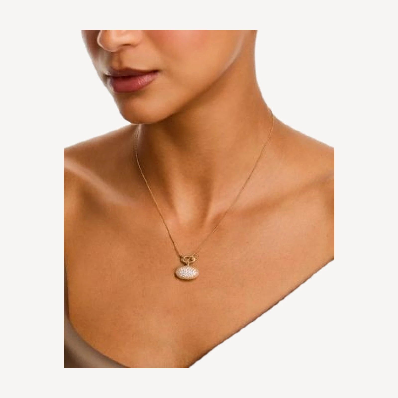 Bloomingdale's Fine Collection Diamond Pave Beaded Necklace in 14K Yellow Gold, 0.75 tcw