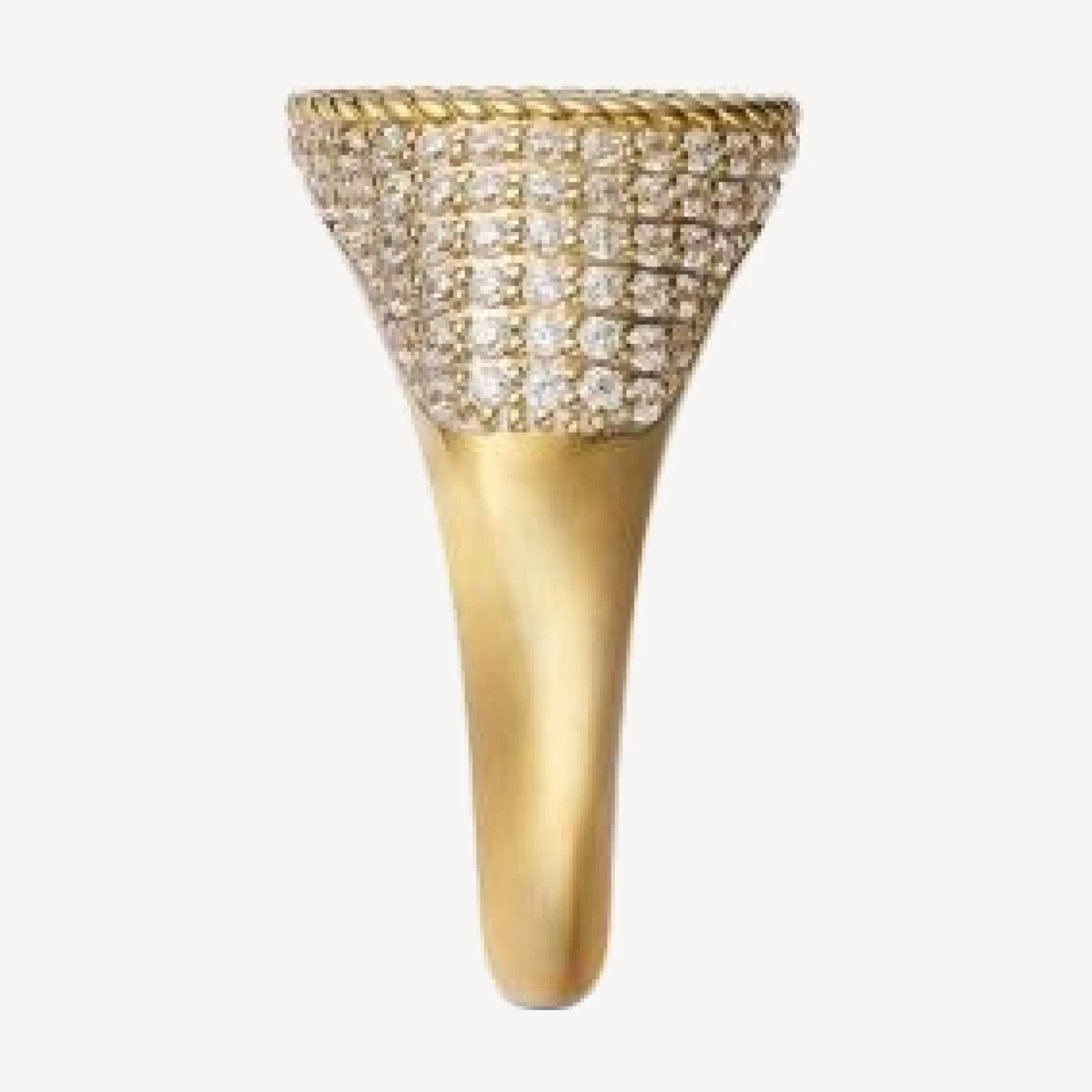 Bloomingdale's Fine Collection Diamond Pave Signet Ring in 14K Yellow Gold, 1.0 tcw