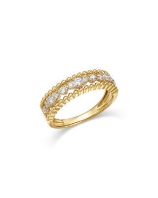 Bloomingdale's Fine Collection Diamond Beaded Band in 14K Yellow Gold, 0.32 tcw