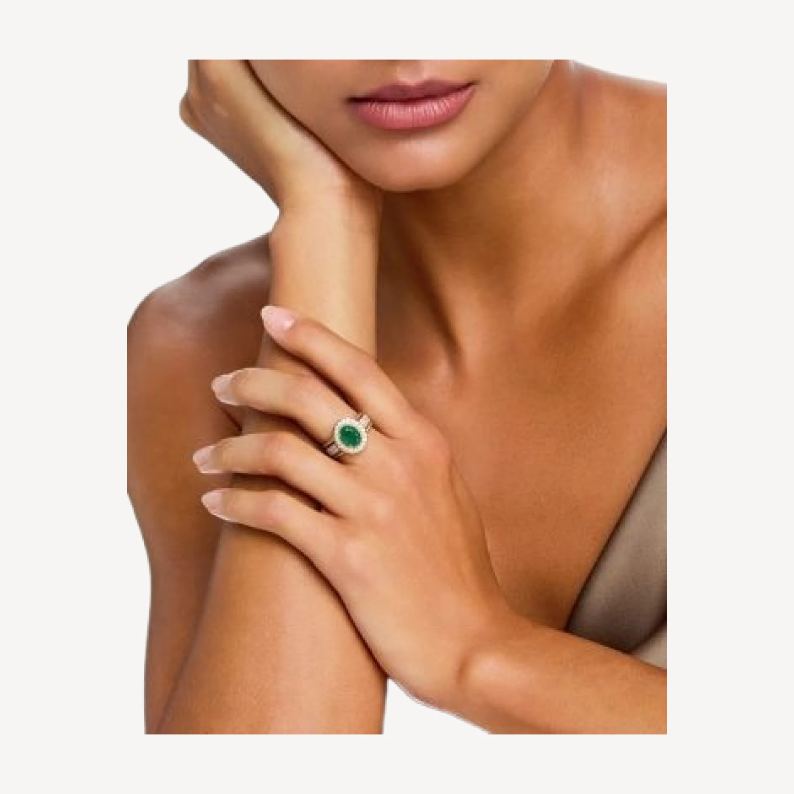 Bloomingdale's Fine Collection Diamond & Emerald Heirloom Ring in 14K Yellow Gold