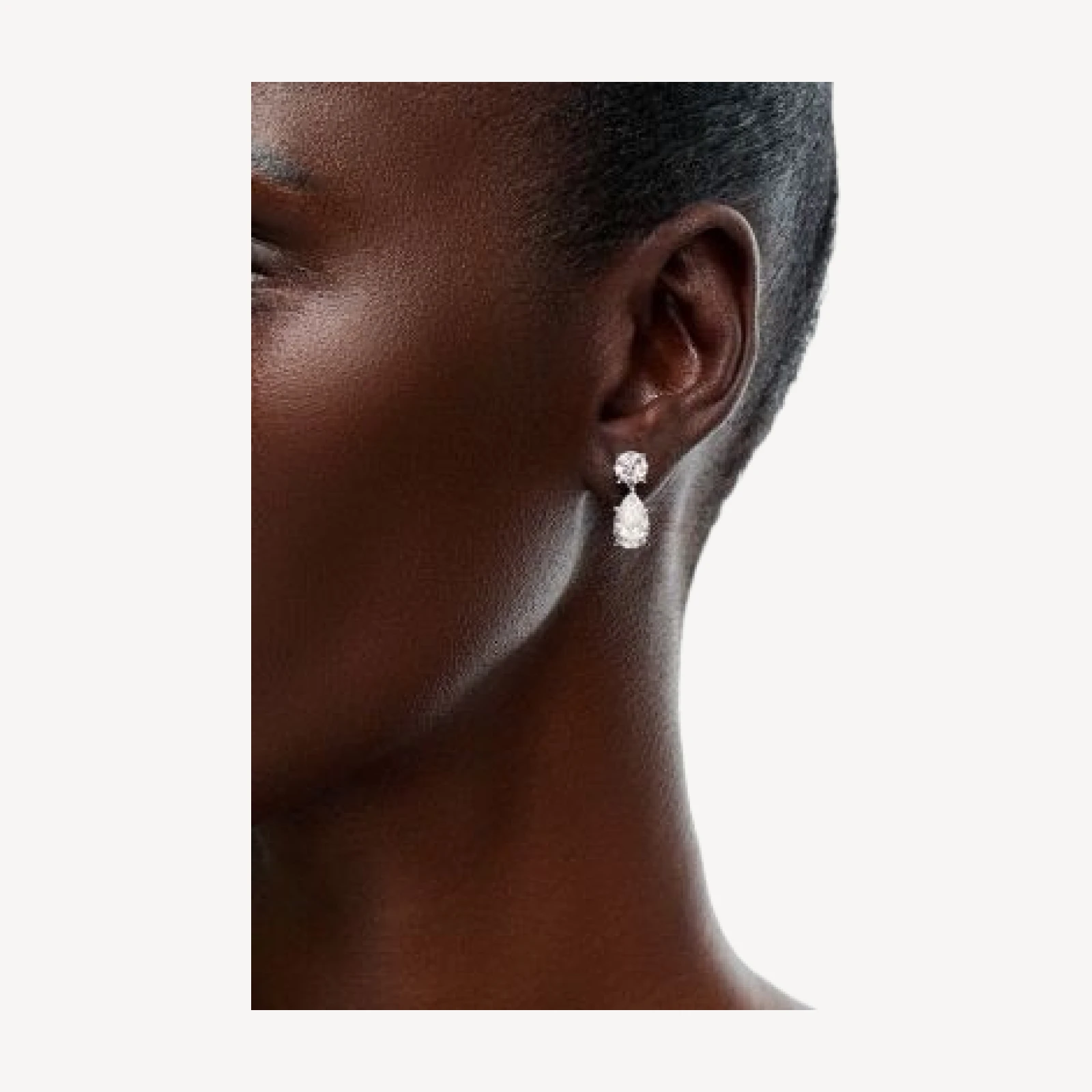 Bloomingdale's Fine Collection Luxe Collection Certified Lab Grown Diamond Round & Pear Drop Earrings in 14K White Gold, 6.0 tcw