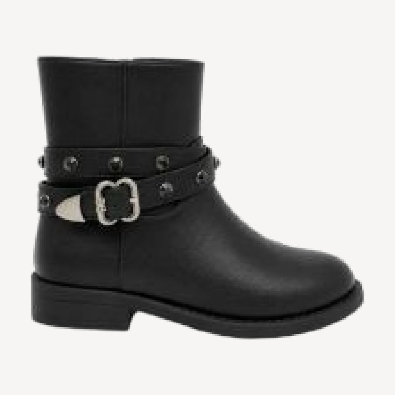 Sam Edelman Girls' Rider Stones Studded Moto Boots Little Kid, Big Kid